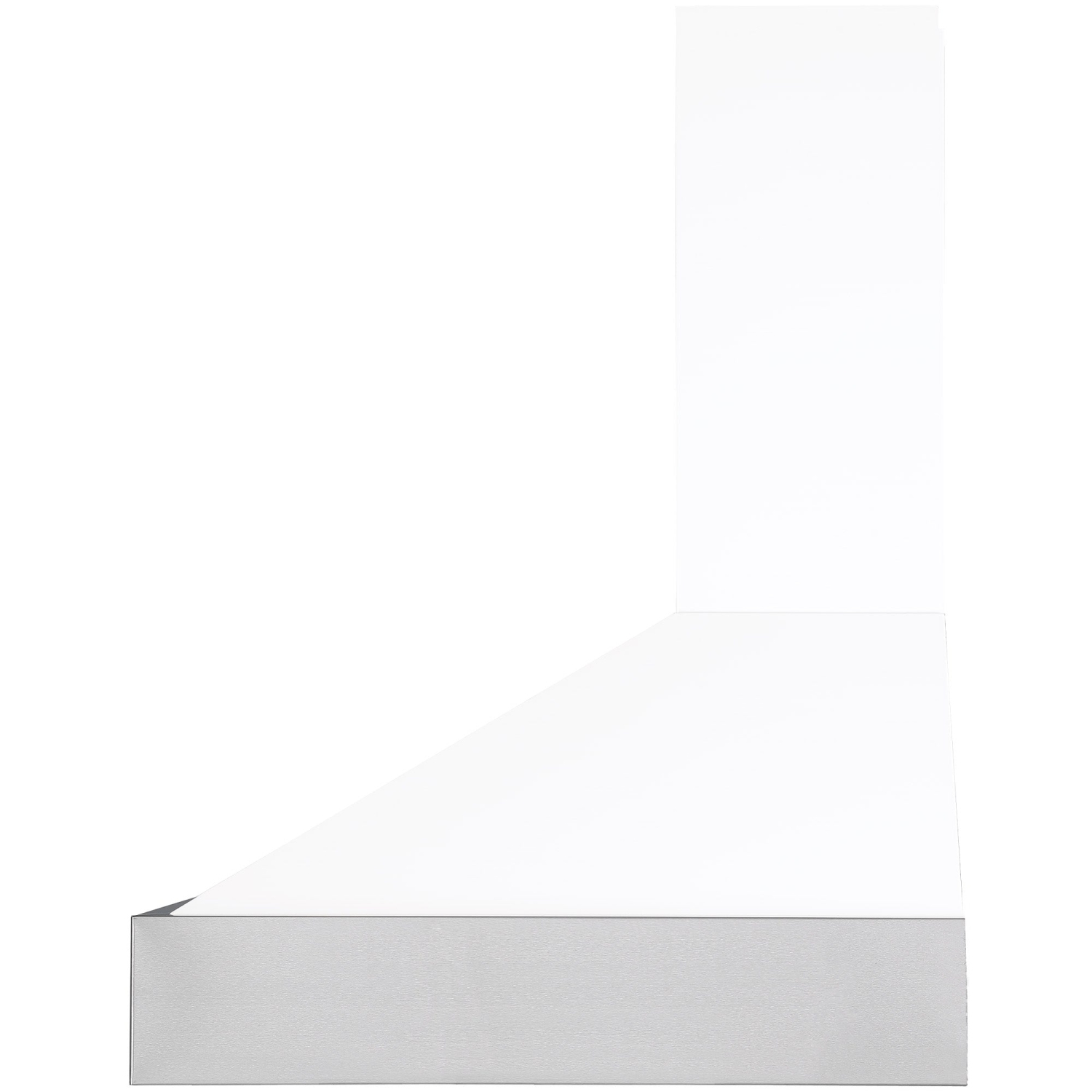 Ancona Pro 30 in. 600 CFM Wall Mount Pyramid Range Hood in White and Stainless Steel