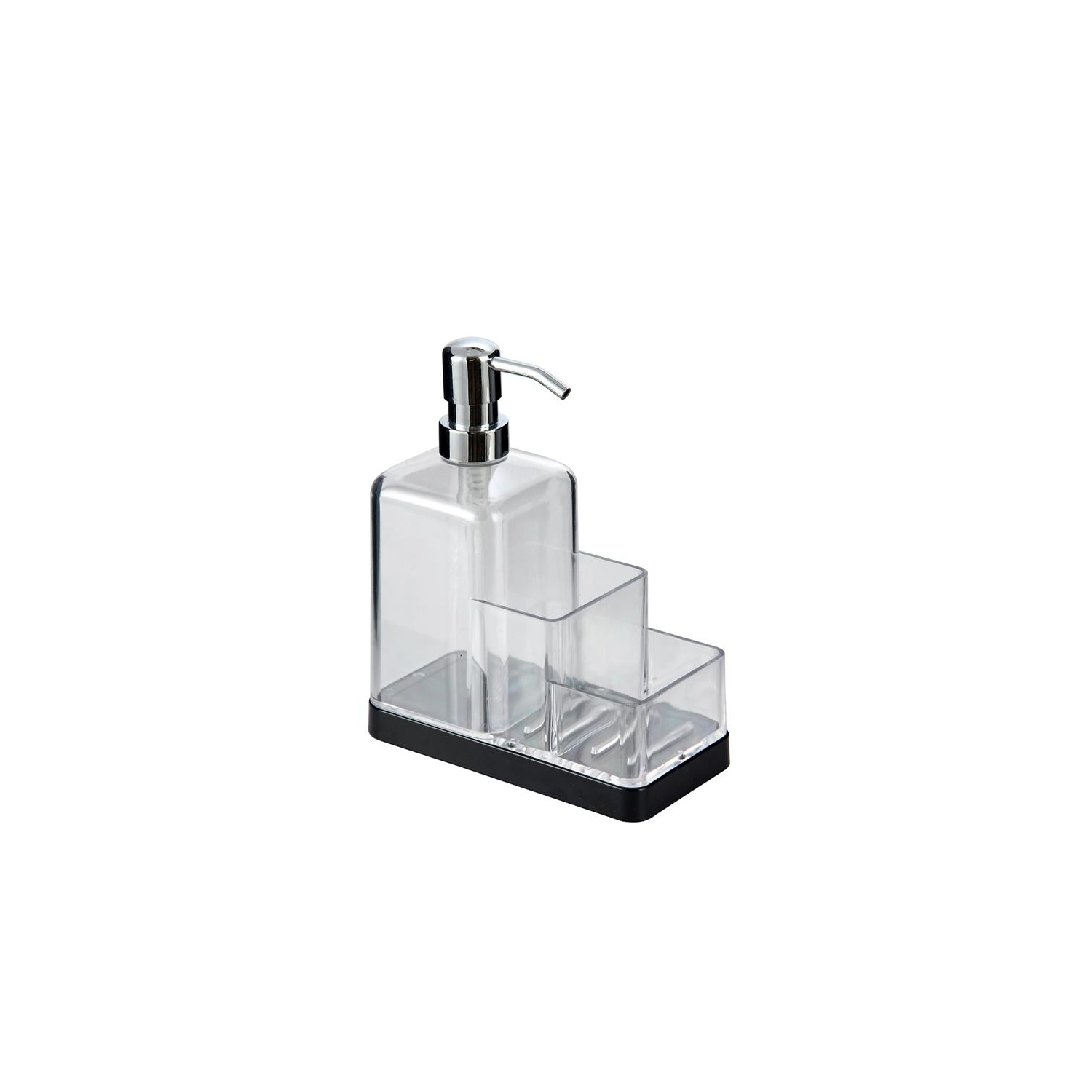 Jessar - Soap Dispenser with Sponge Storage, Clear