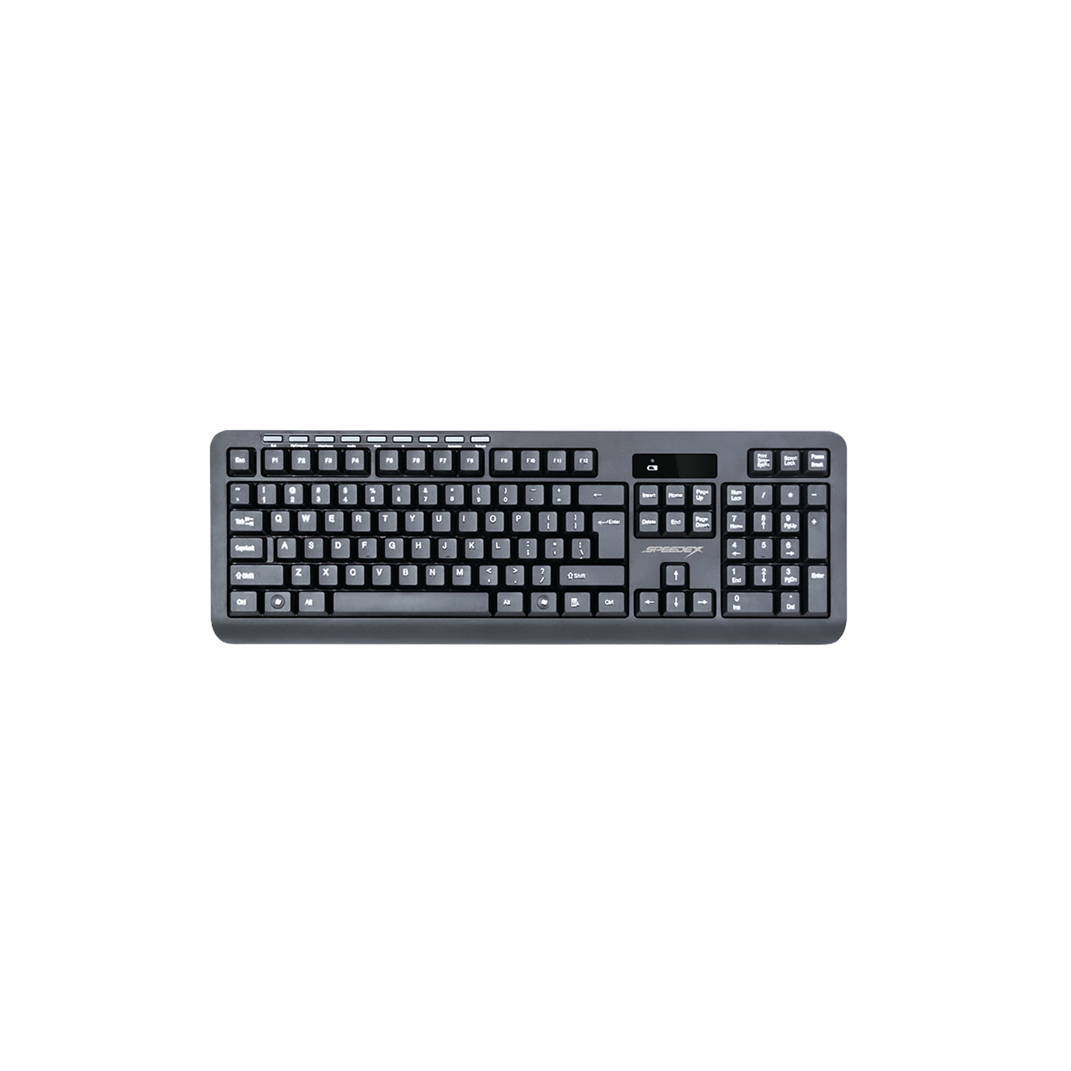 Speedex 2.4Ghz Wireless Multimedia Keyboard and Mouse Combo Set_Black