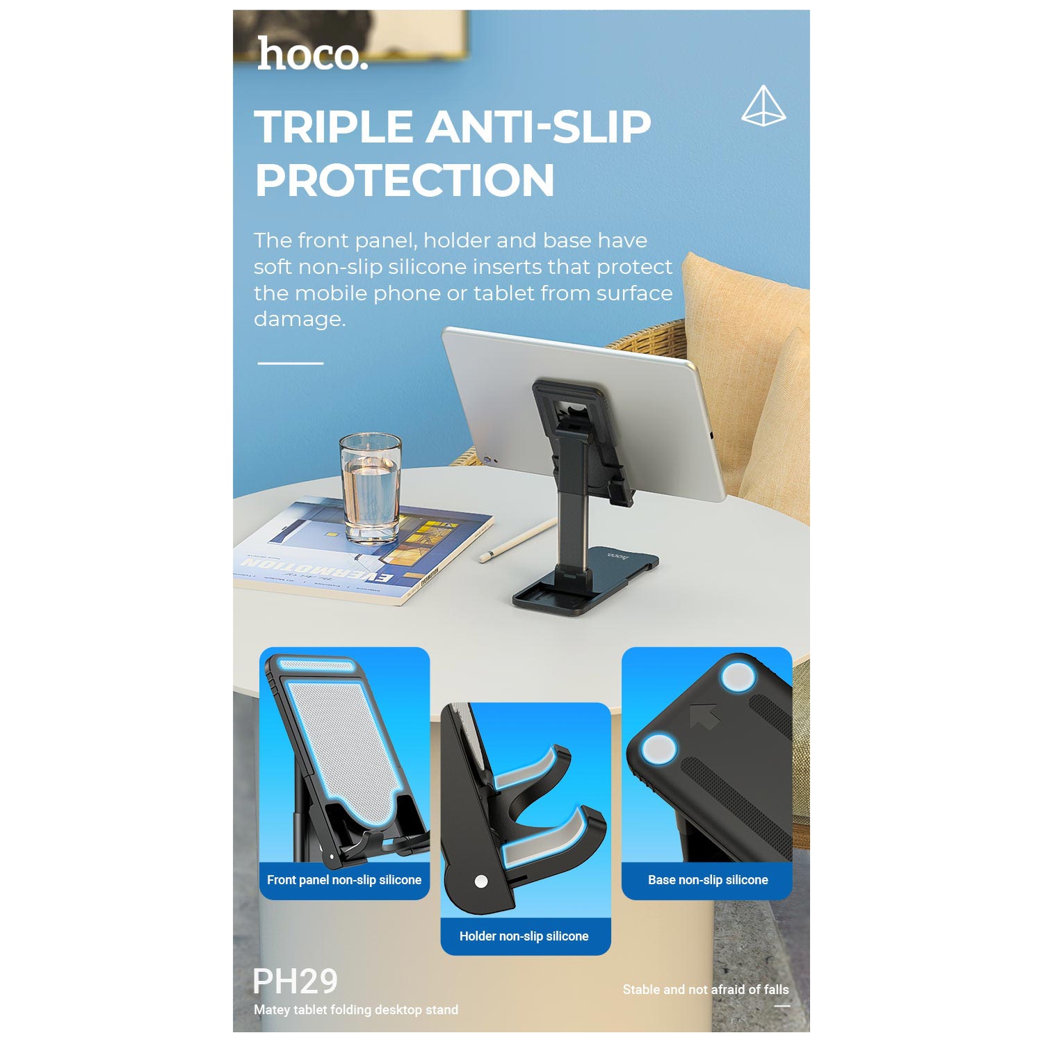 【CSmart】 Support de bureau pour tablette rotatif 360 Support de support de téléphone portable flexible pour iPhone / iPad / tablette Samsung /