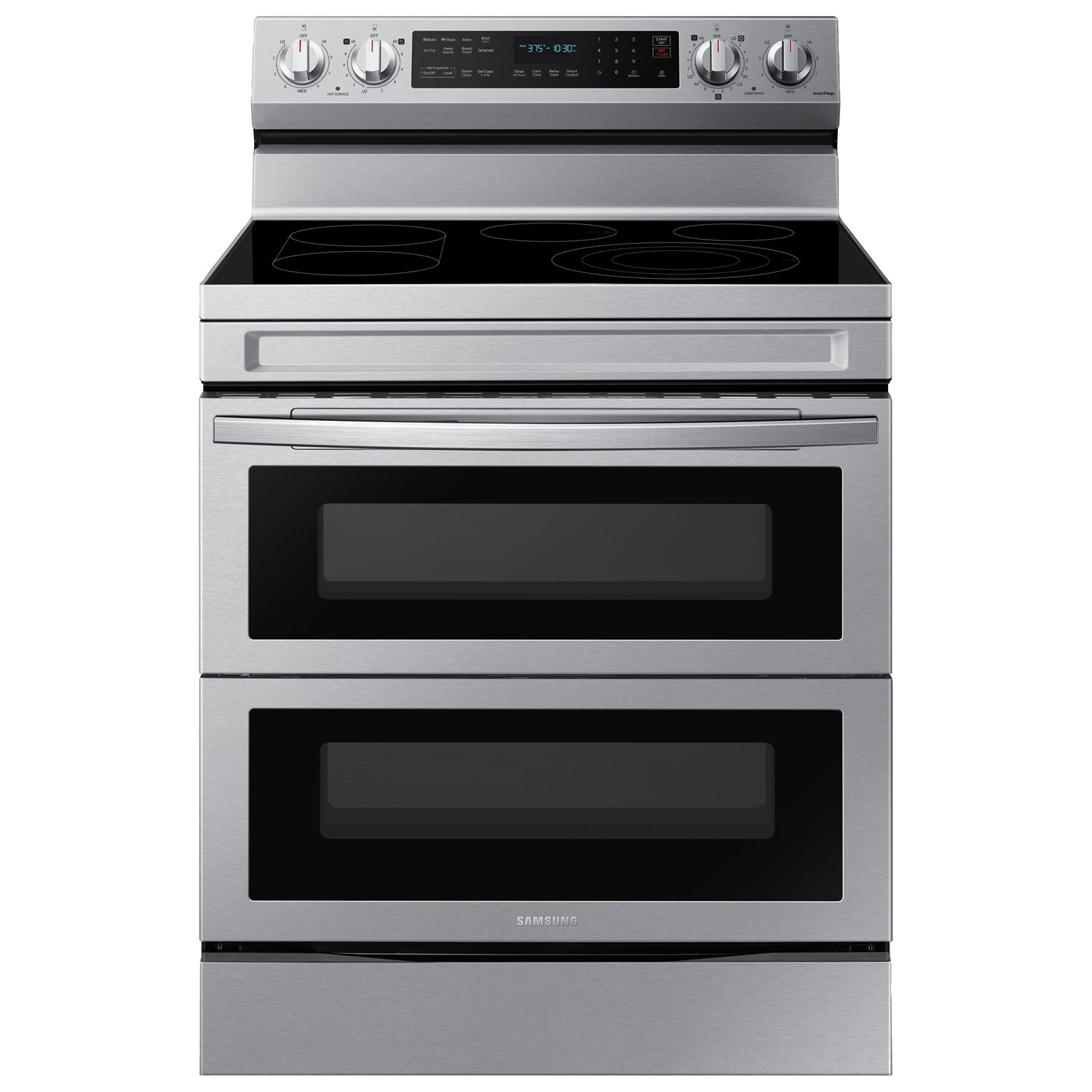Samsung 30" 6.3 Cu. Ft. Double Oven 5-Element Freestanding Electric Range (NE63A6751SS/AC) - Stainless