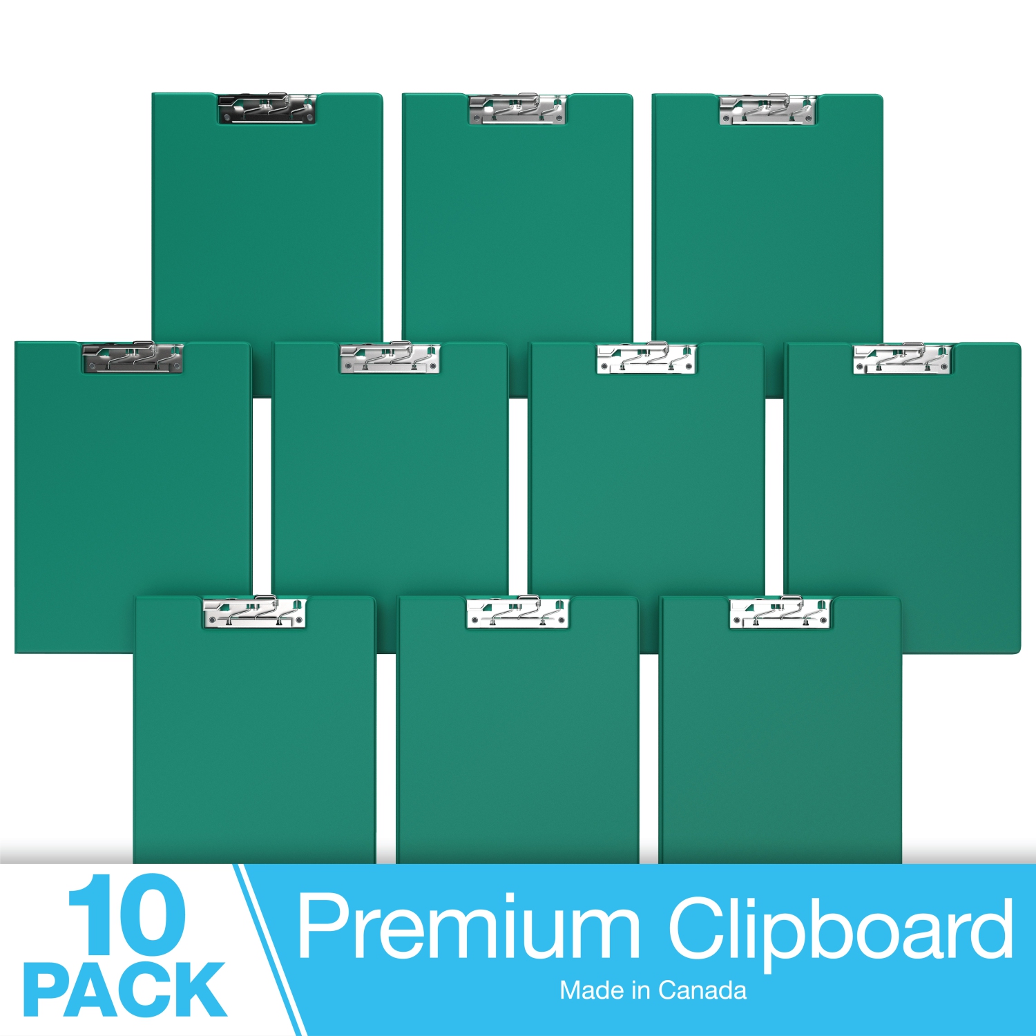 Davis Group Essential Clipboards, 10 Pack - Green