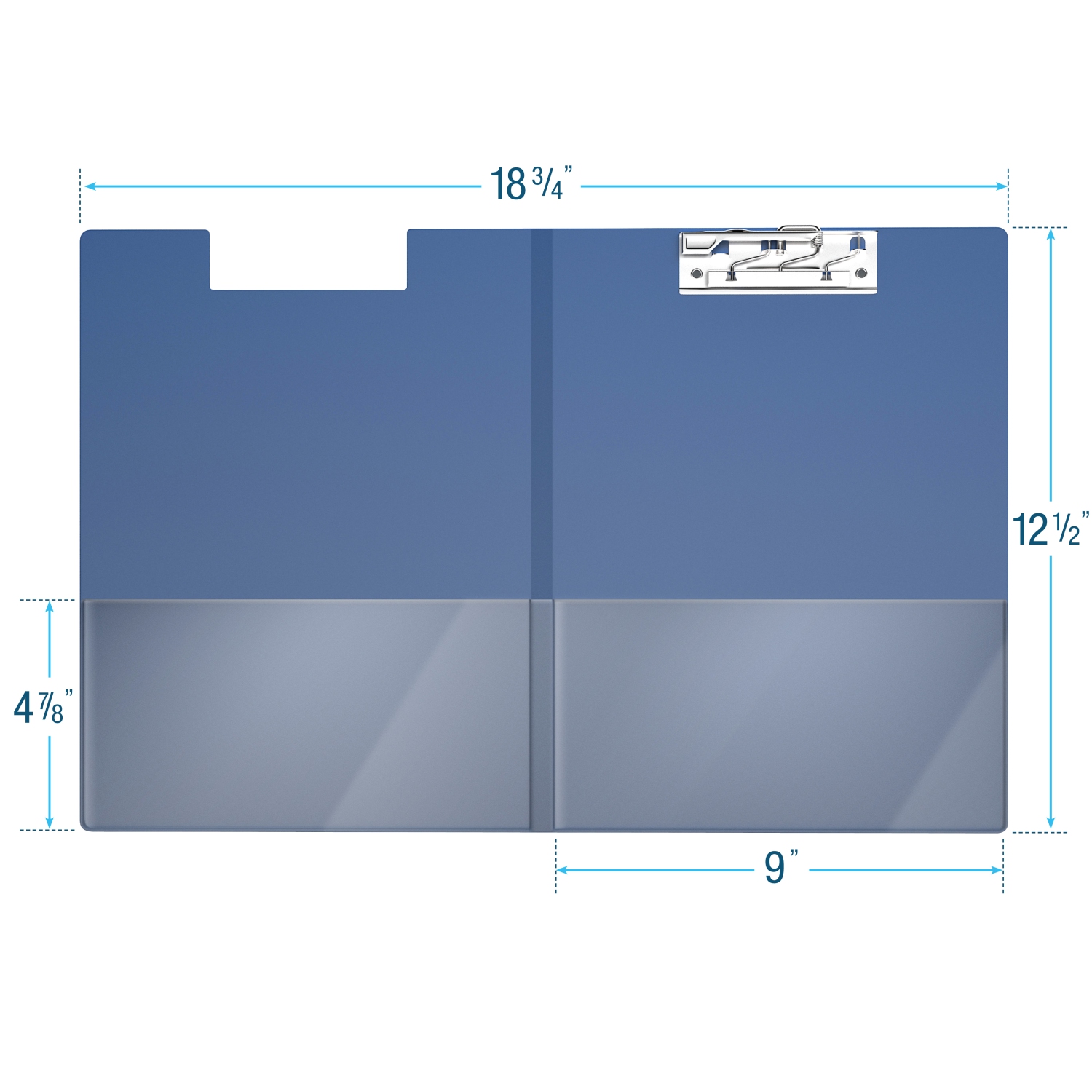 Davis Group Essential Clipboards, 10 Pack - Royal Blue