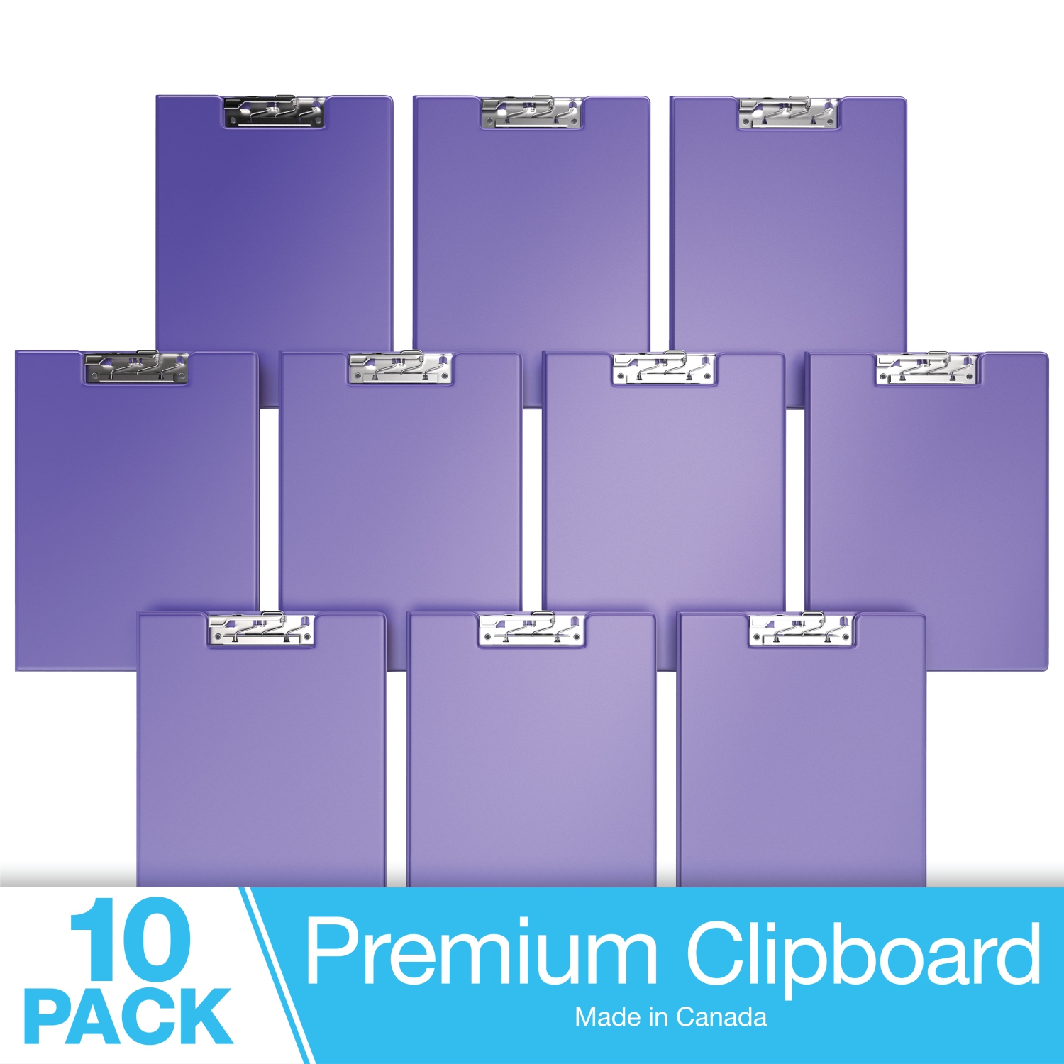 Davis Group Essential Clipboards, 10 Pack - Purple