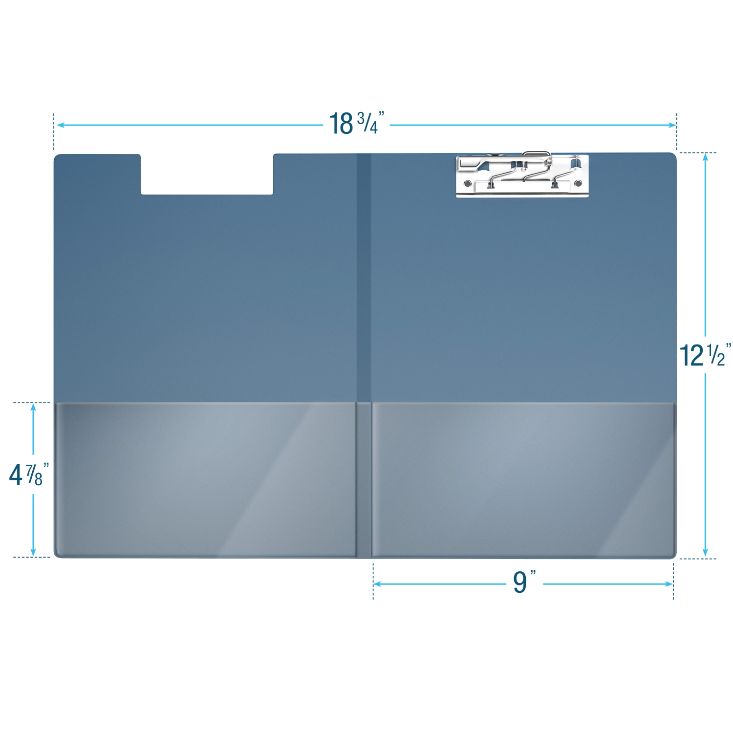 Davis Group Essential Clipboards, 10 Pack - Navy Blue