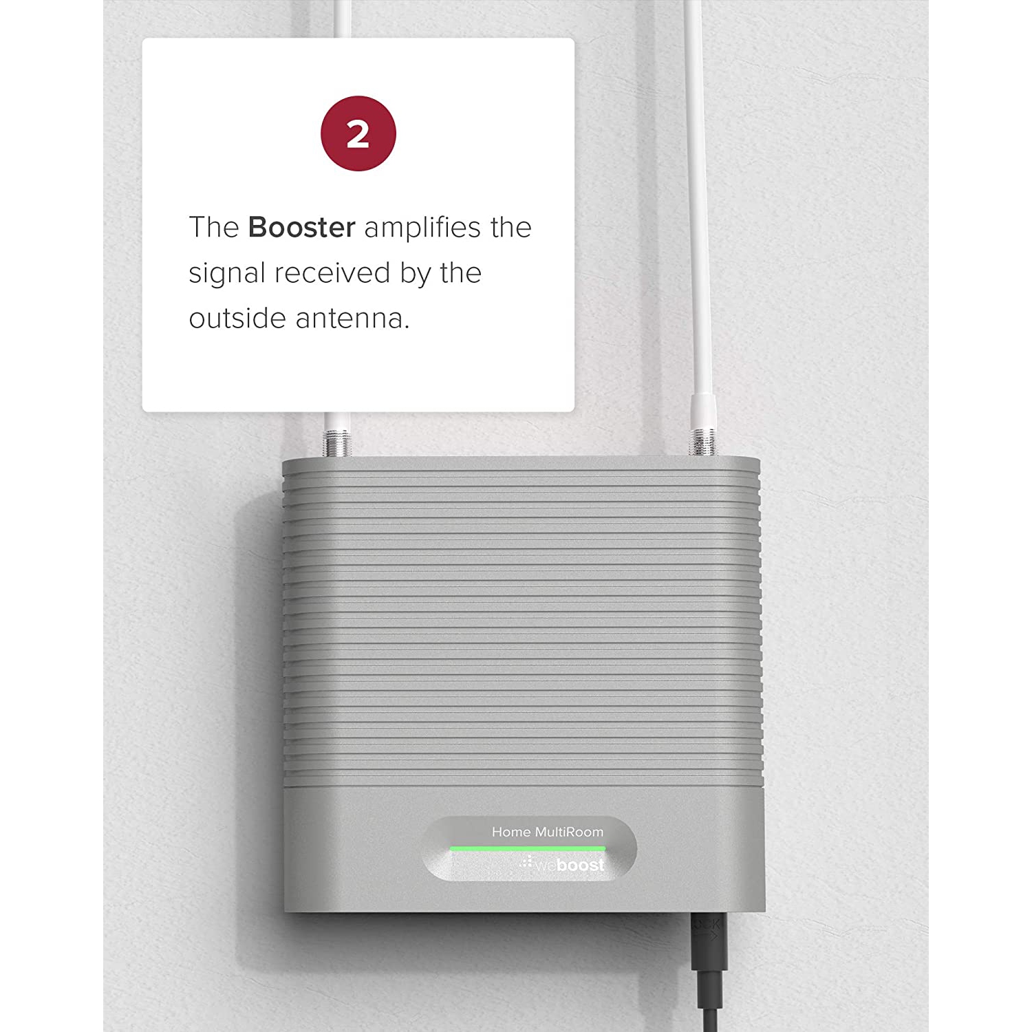 weBoost Destination RV Cell Phone Signal Booster Kit for Stationary RV/Camper - Multi User - All Carriers 3G/4G LTE