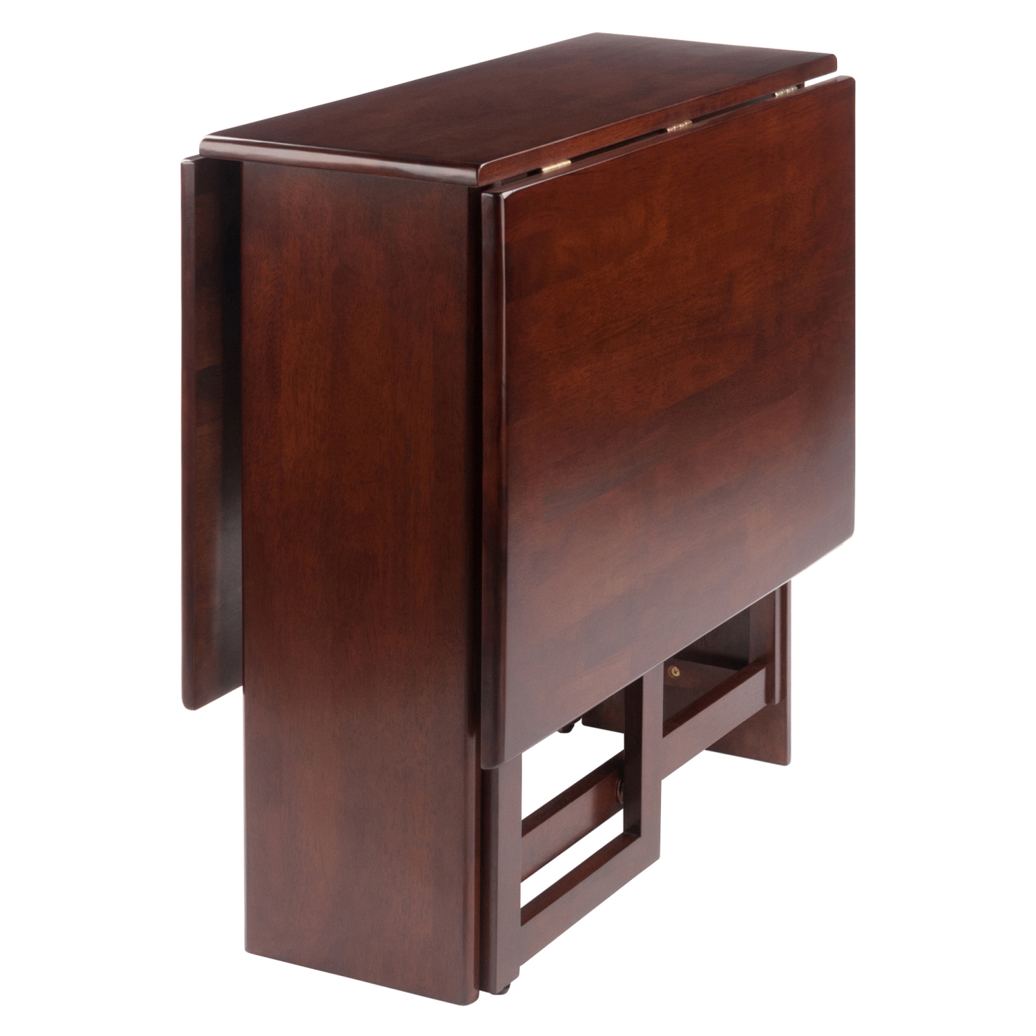 TarruBoutique Clara Double Drop Leaf Dining Table, Walnut