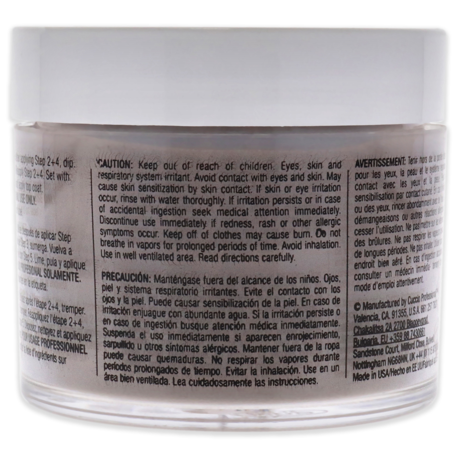 Pro Powder Polish Nail Colour Dip System - Fur-Ocious by Cuccio for Women - 1.6 oz Nail Powder