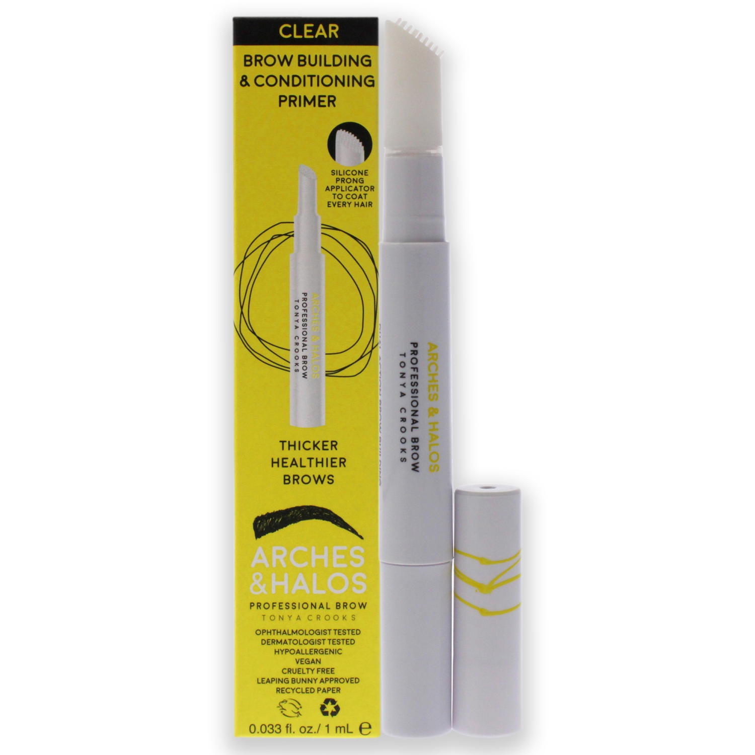 Base de construction et de conditionnement des sourcils par Arches and Halos pour Femme - 0,033 oz de Base de sourcils