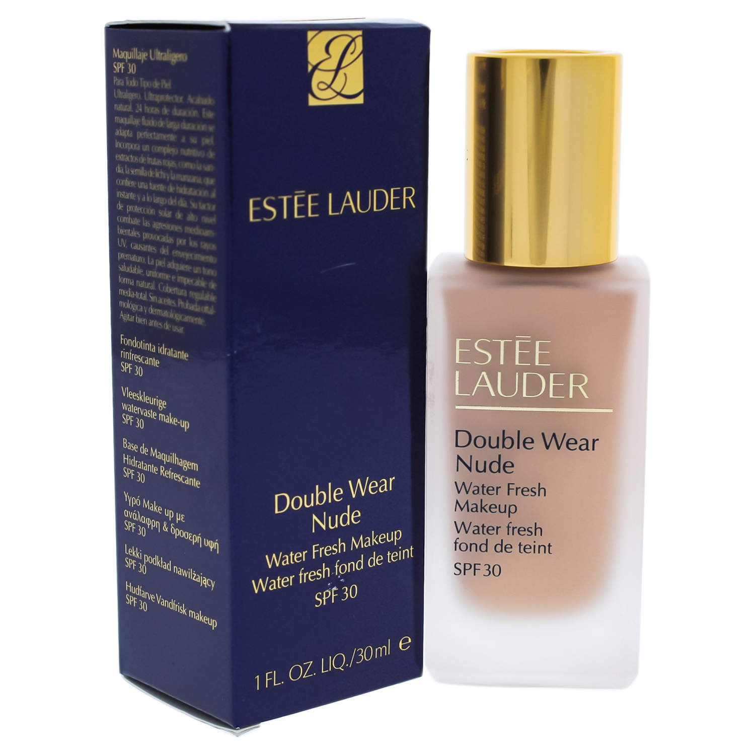 Double Wear Nude Water Fresh Makeup SPF 30 - 2C2 Pale Almond by Estee Lauder for Women - 1 oz Foundation