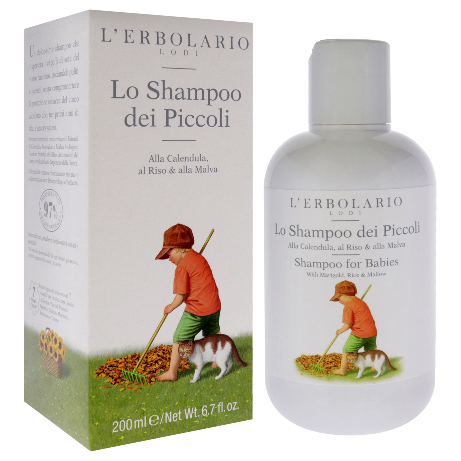 Shampoo For Babies by LErbolario for Kids - 6.7 oz Shampoo