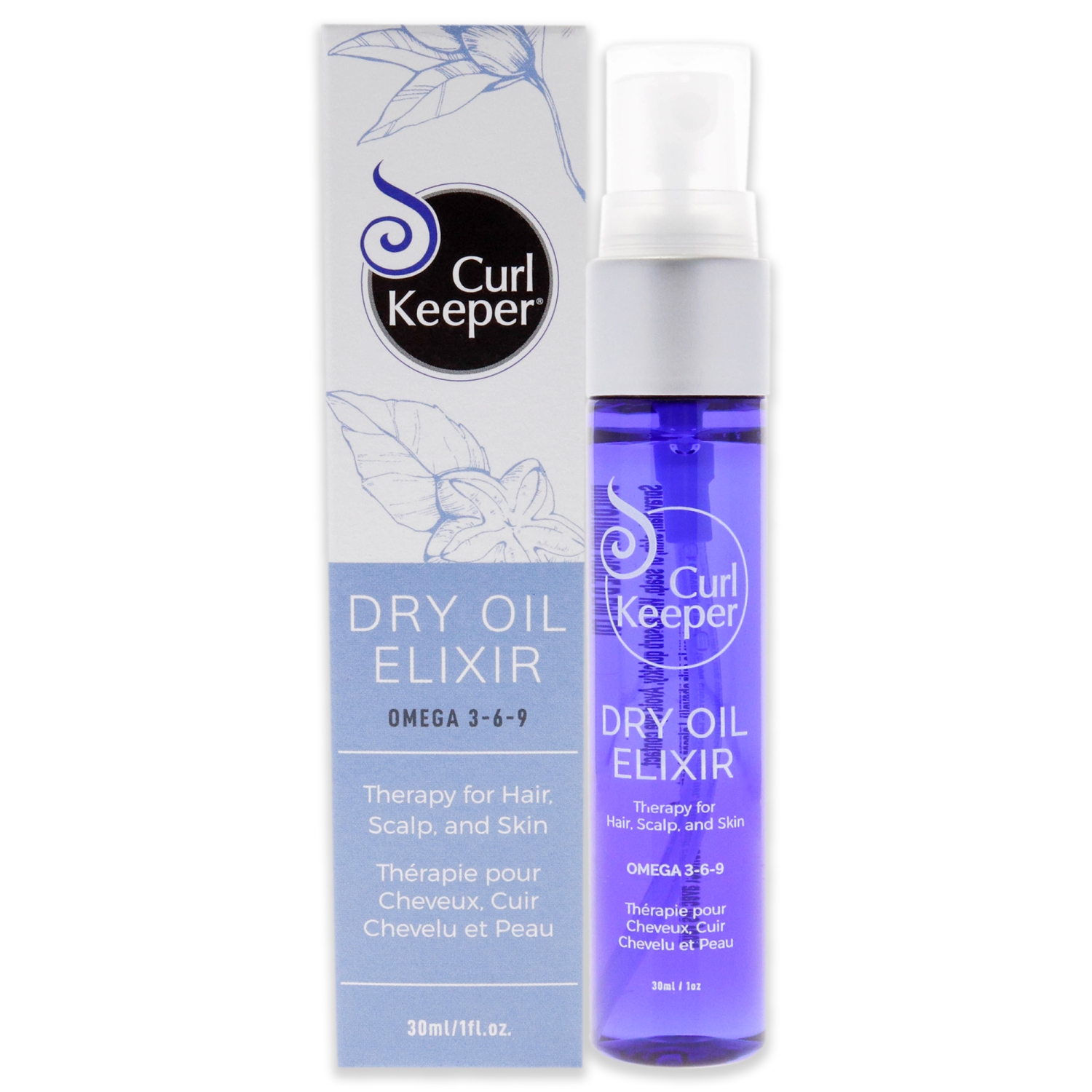Élixir d'huile sèche par Curl Keeper pour unisexe -Huile 1 oz