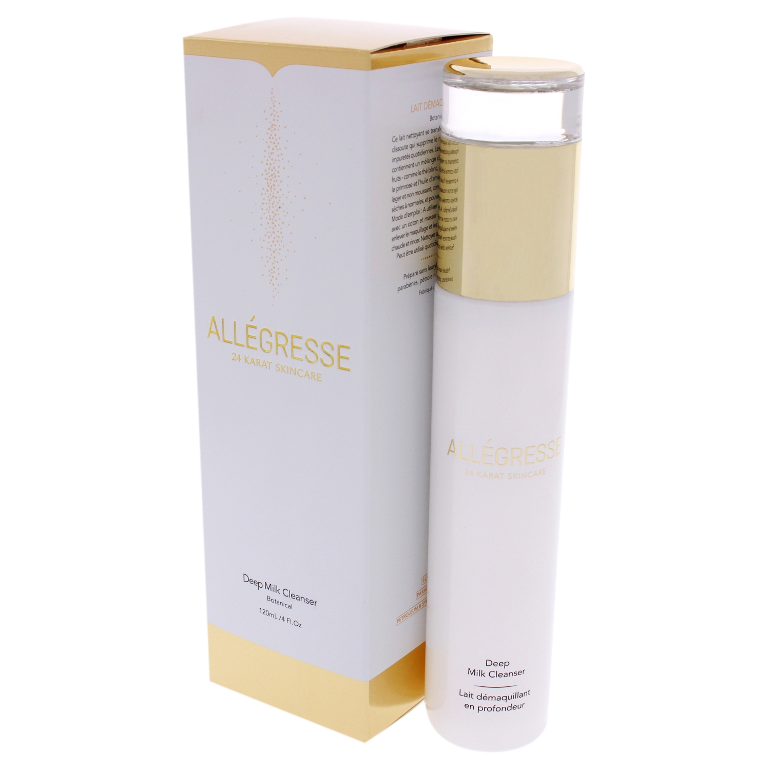 Deep Milk Cleanser by Allegresse 24K for Unisex - 4 oz Cleanser