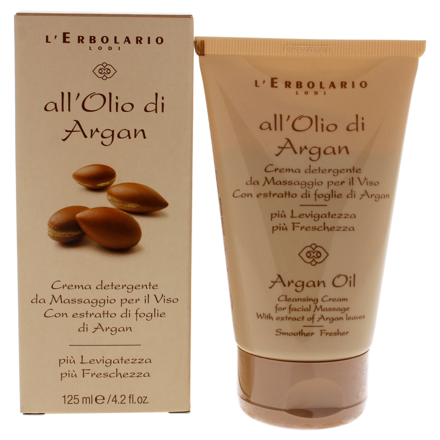 Argan Oil Cleansing Cream by LErbolario for Women - 4.2 oz Cleanser