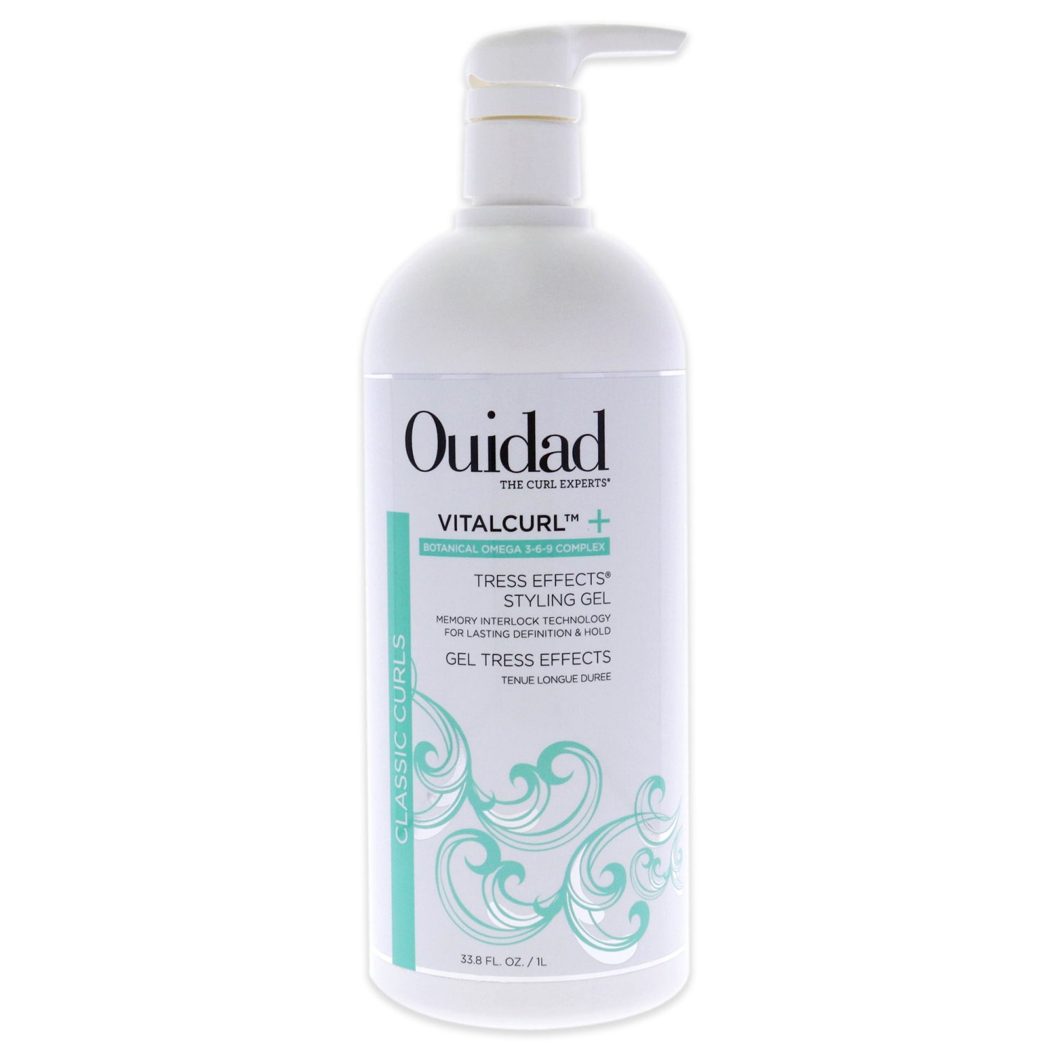 Gel Coiffant VitalCurl Plus Tress Effects par Ouidad pour Unisexe - 33,8 oz de Gel