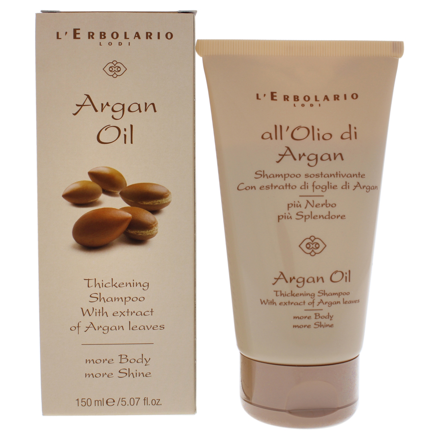 Argan Oil Thickening Shampoo by LErbolario for Unisex - 5.07 oz Shampoo