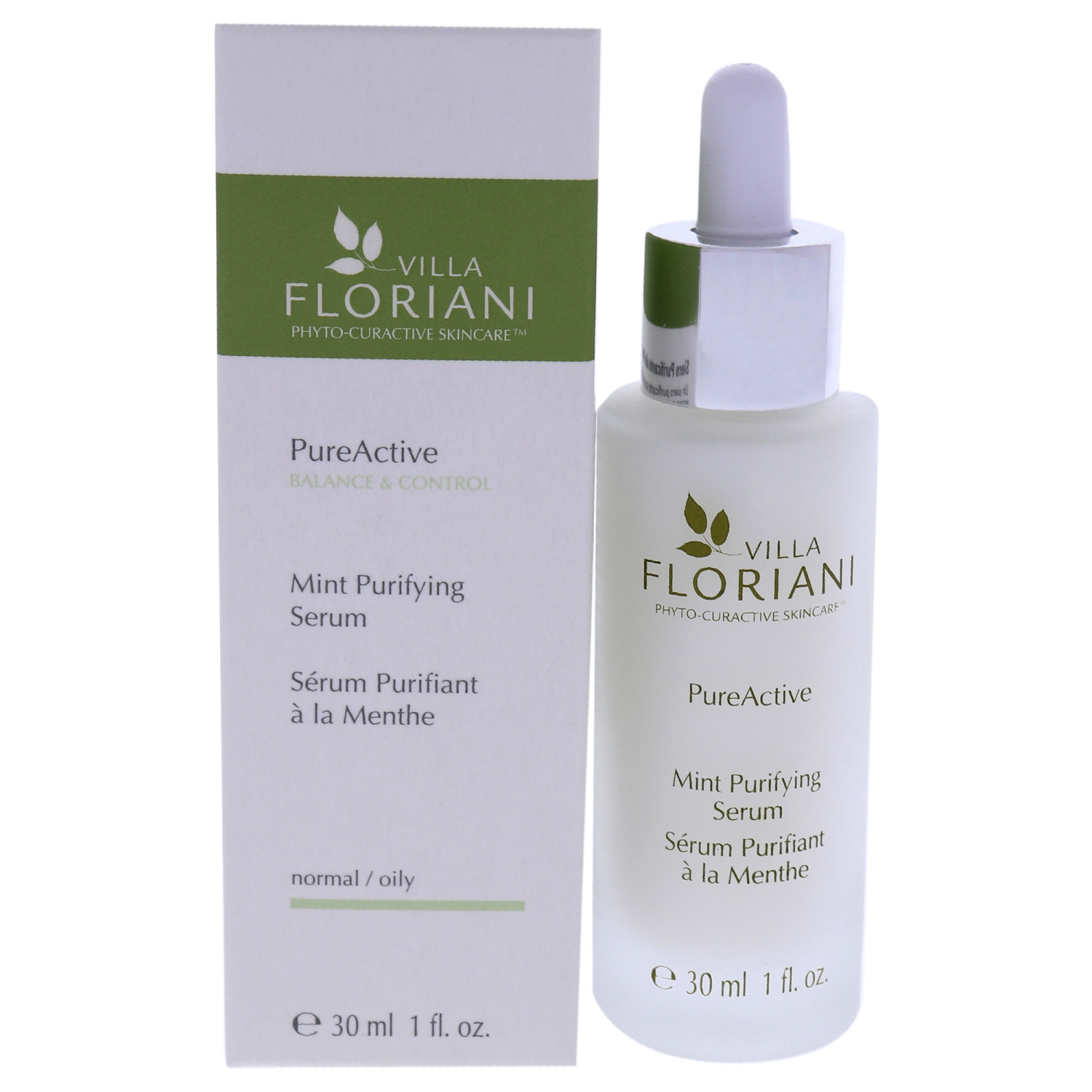 Sérum PureActive Purifying - Mint par Villa Floriani pour Unisexe - 1 oz de Sérum