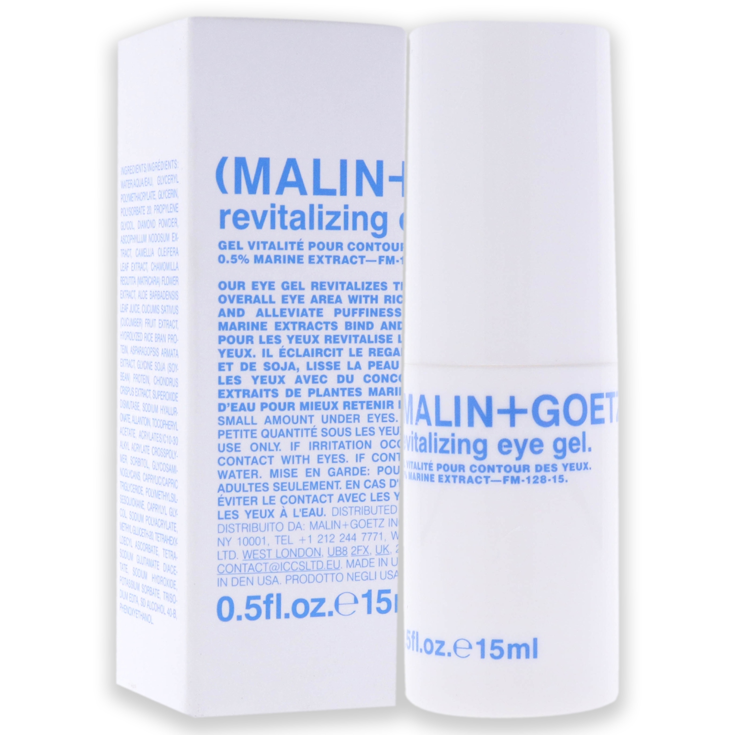 Revitalizing Eye Gel by Malin + Goetz for Women - 0.5 oz Gel
