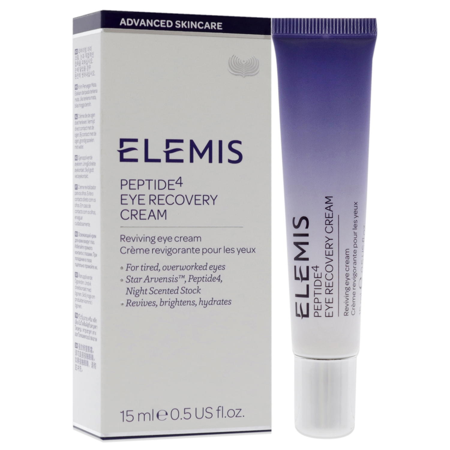 Peptide4 Eye Recovery Cream by Elemis for Unisex - 0.5 oz Cream