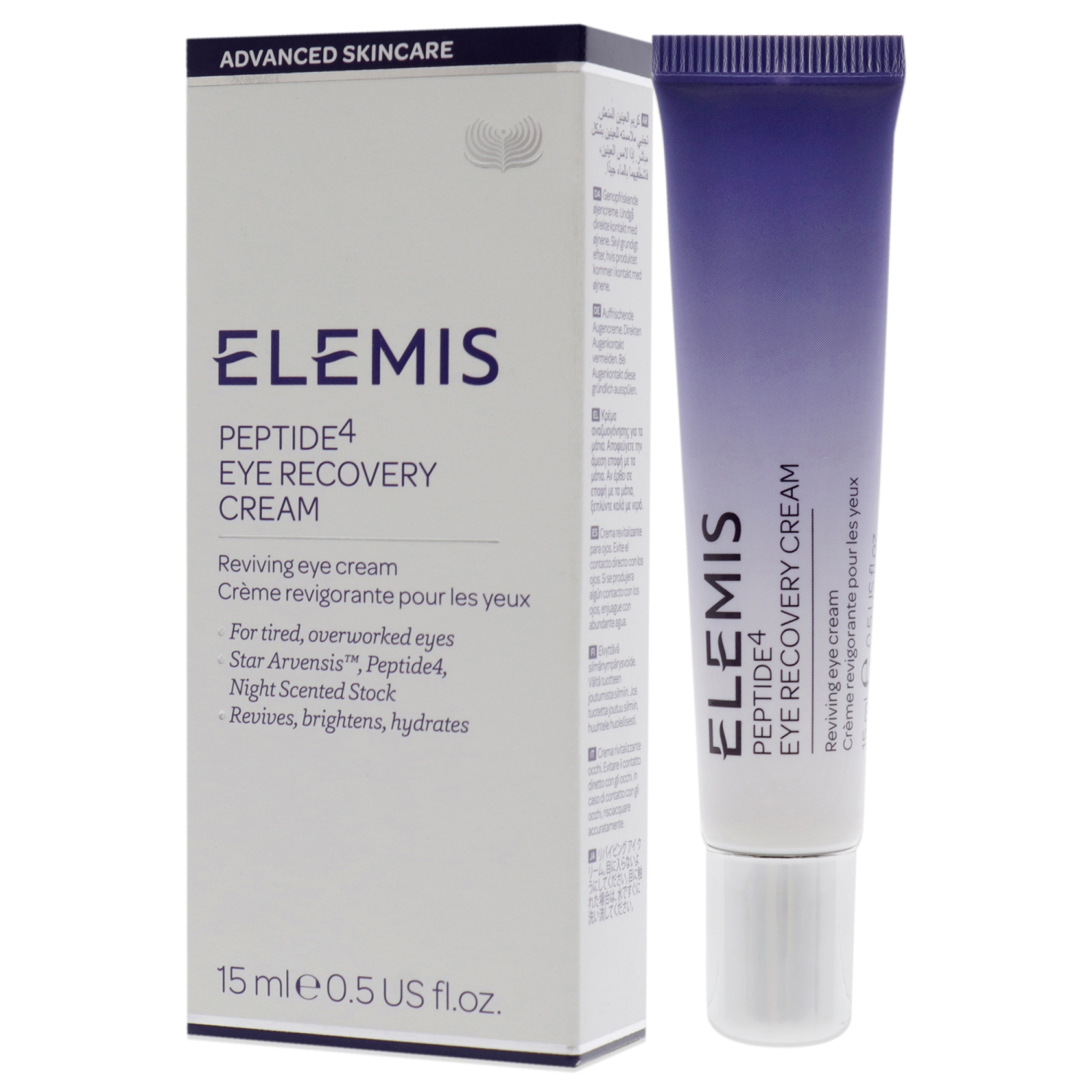Peptide4 Eye Recovery Cream by Elemis for Unisex - 0.5 oz Cream