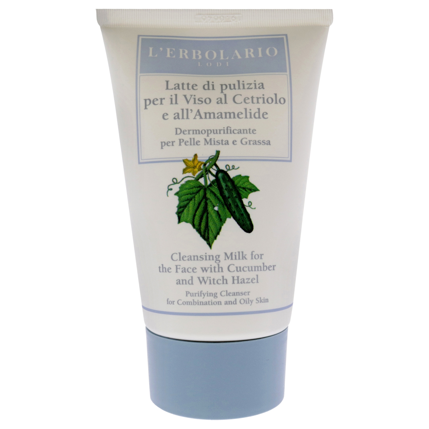 Cleansing Milk - Cucumber and Witch Hazel by LErbolario for Women - 4.2 oz Cleanser