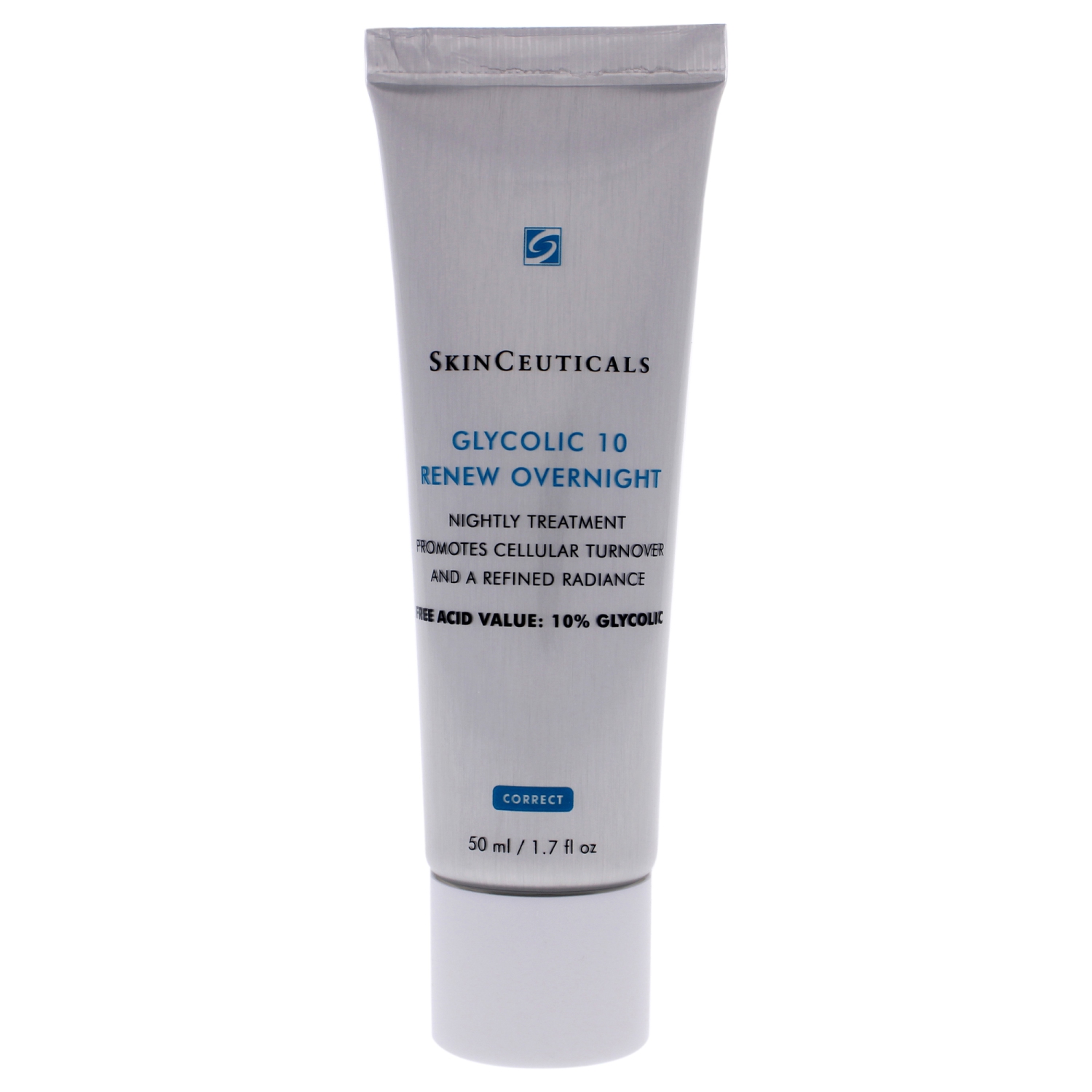 Glycolic 10 Renew Overnight by SkinCeuticals for Women - 1.7 oz Treatment
