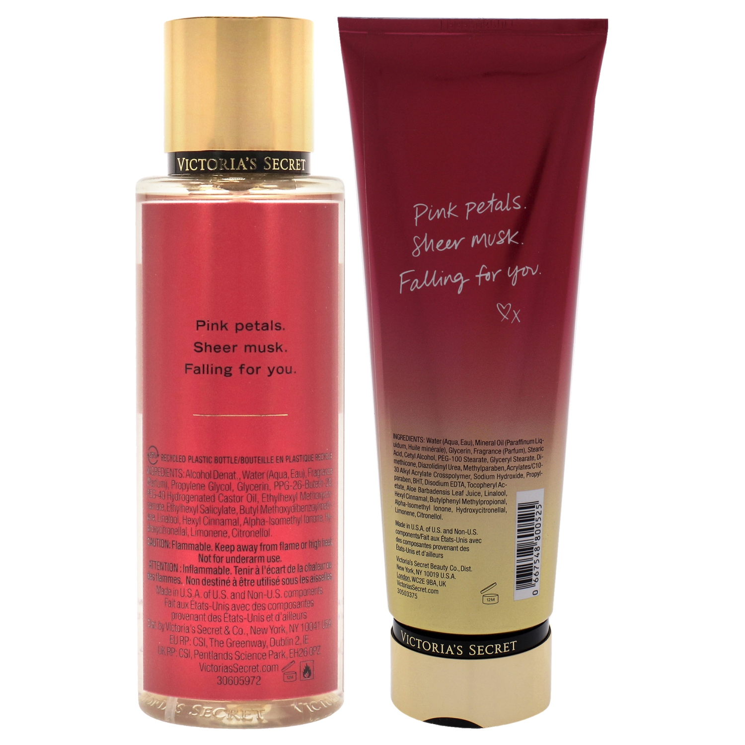 Romantic by Victorias Secret for Women - 2 Pc Kit 8.4 oz Fragrance Mist, 8 oz Body Lotion