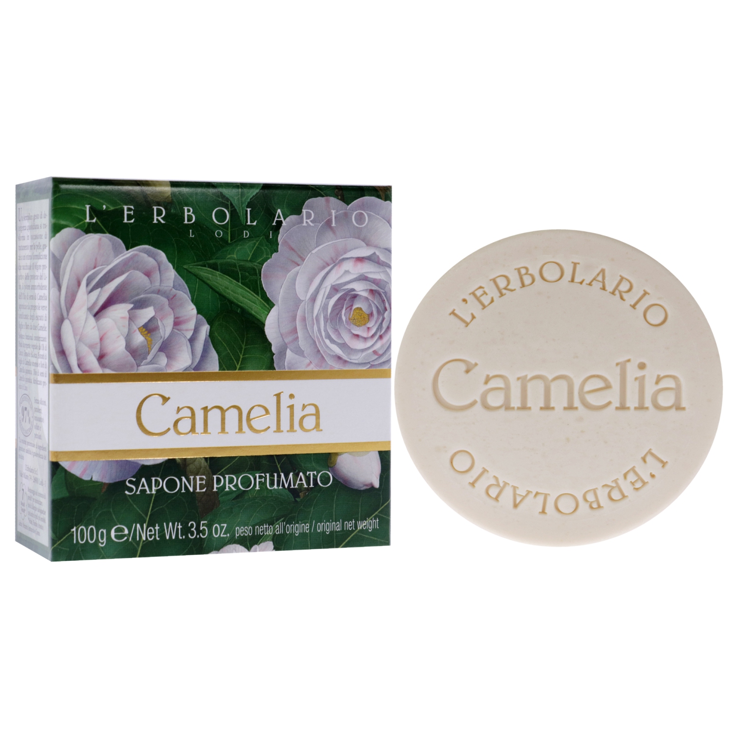 Perfumed Soap - Camelia by LErbolario for Unisex - 3.5 oz Soap