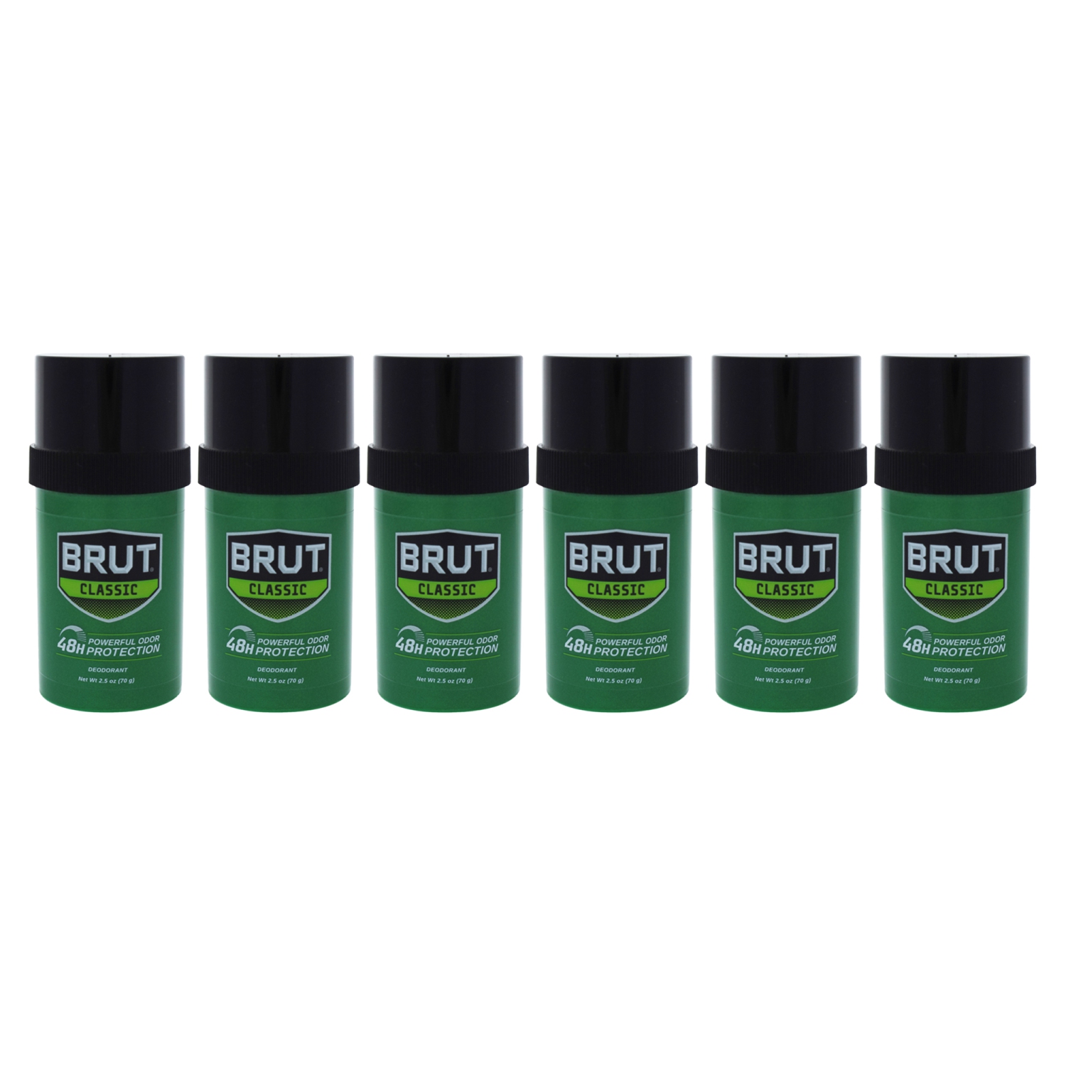 Brut by Faberge Co. for Men - 2.5 oz Deodorant Stick - Pack of 6