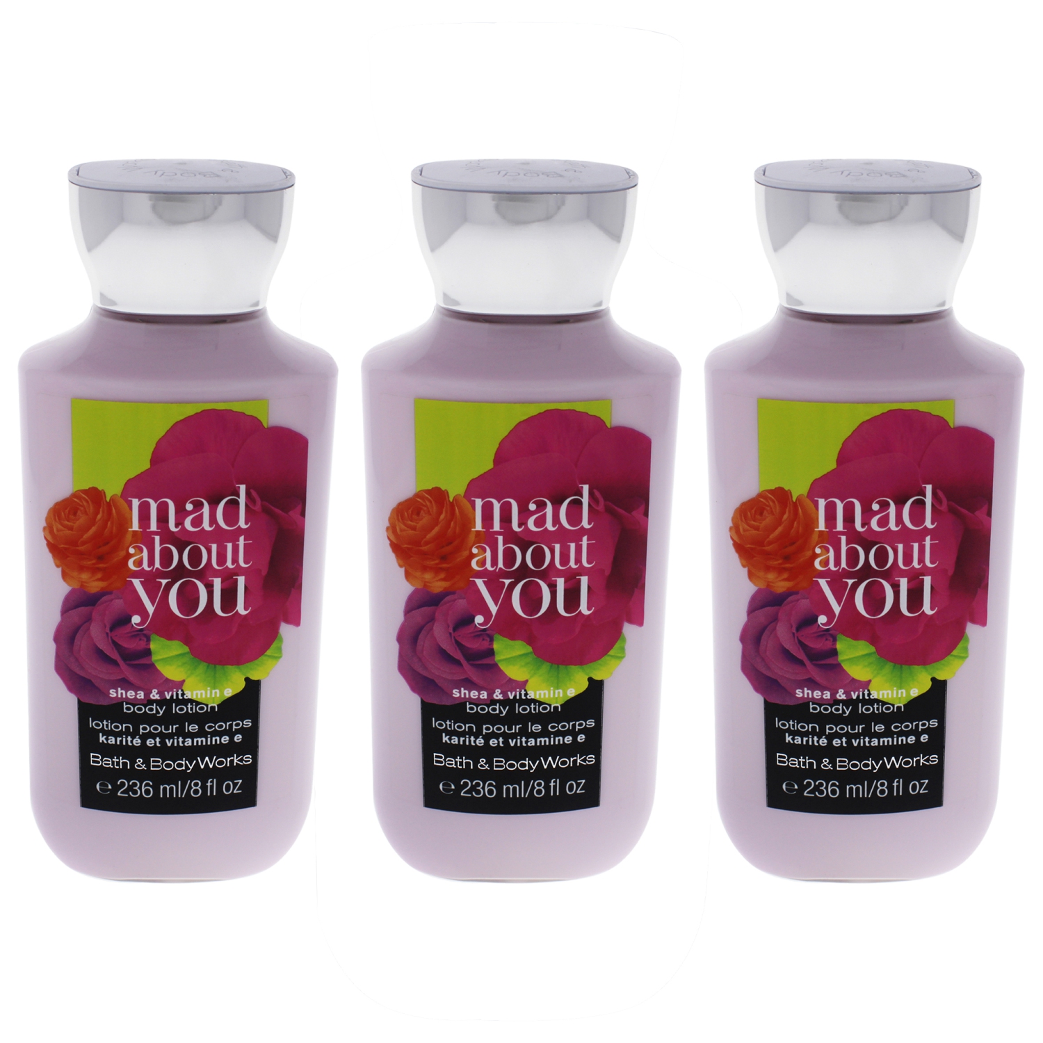 Mad About You by Bath and Body Works for Women - 8 oz Body Lotion - Pack of 3