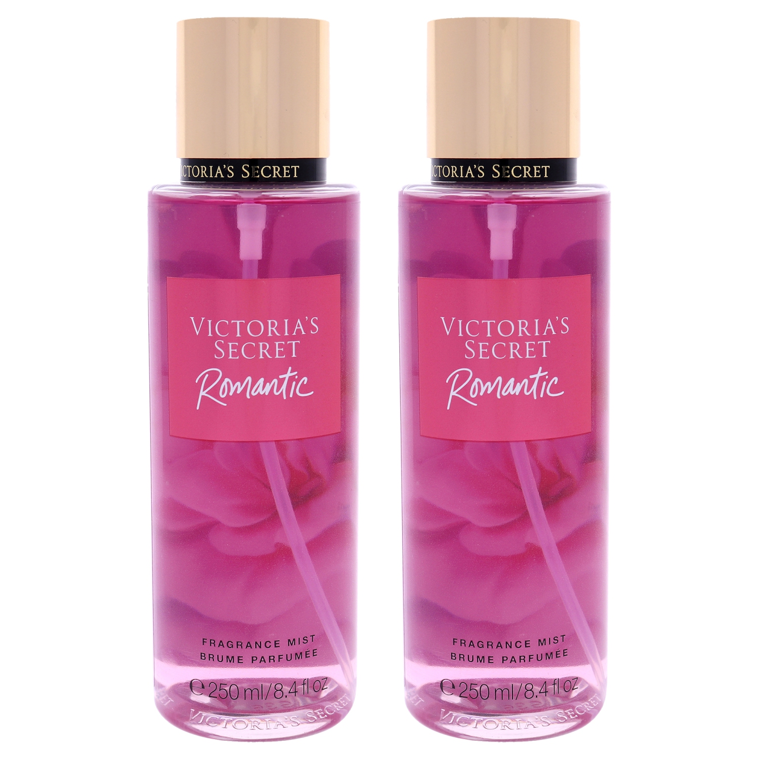 Romantic Fragrance Mist by Victorias Secret for Women - 8.4 oz Fragrance Mist - Pack of 2