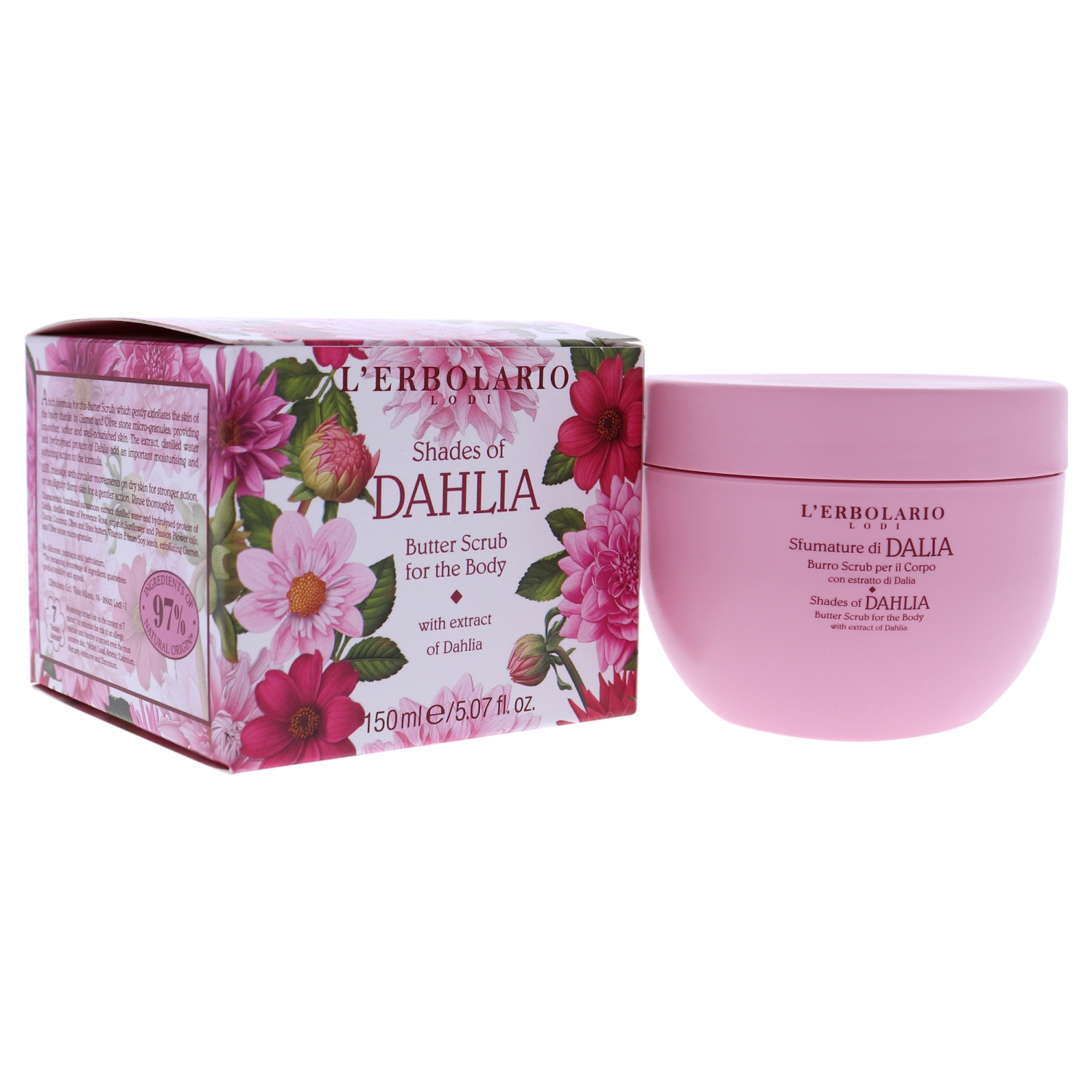 Shades of Dahlia Butter Scrub by LErbolario for Unisex - 5.07 oz Scrub