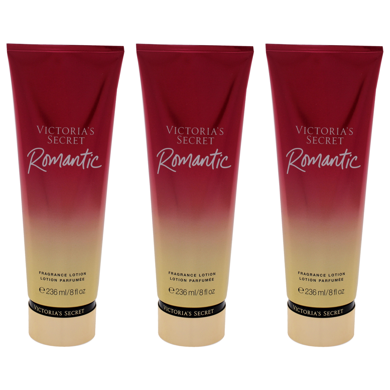 Lotion parfumée Romantic - Pack of 3 par Victorias Secret pour femme - Lotion pour le corps 8 oz - Paquet de 3