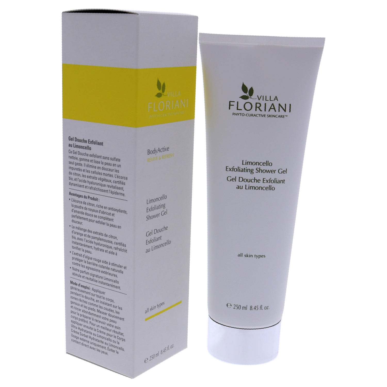 BodyActive Exfoliating Shower Gel - Limoncello by Villa Floriani for Women - 8.45 oz Shower Gel