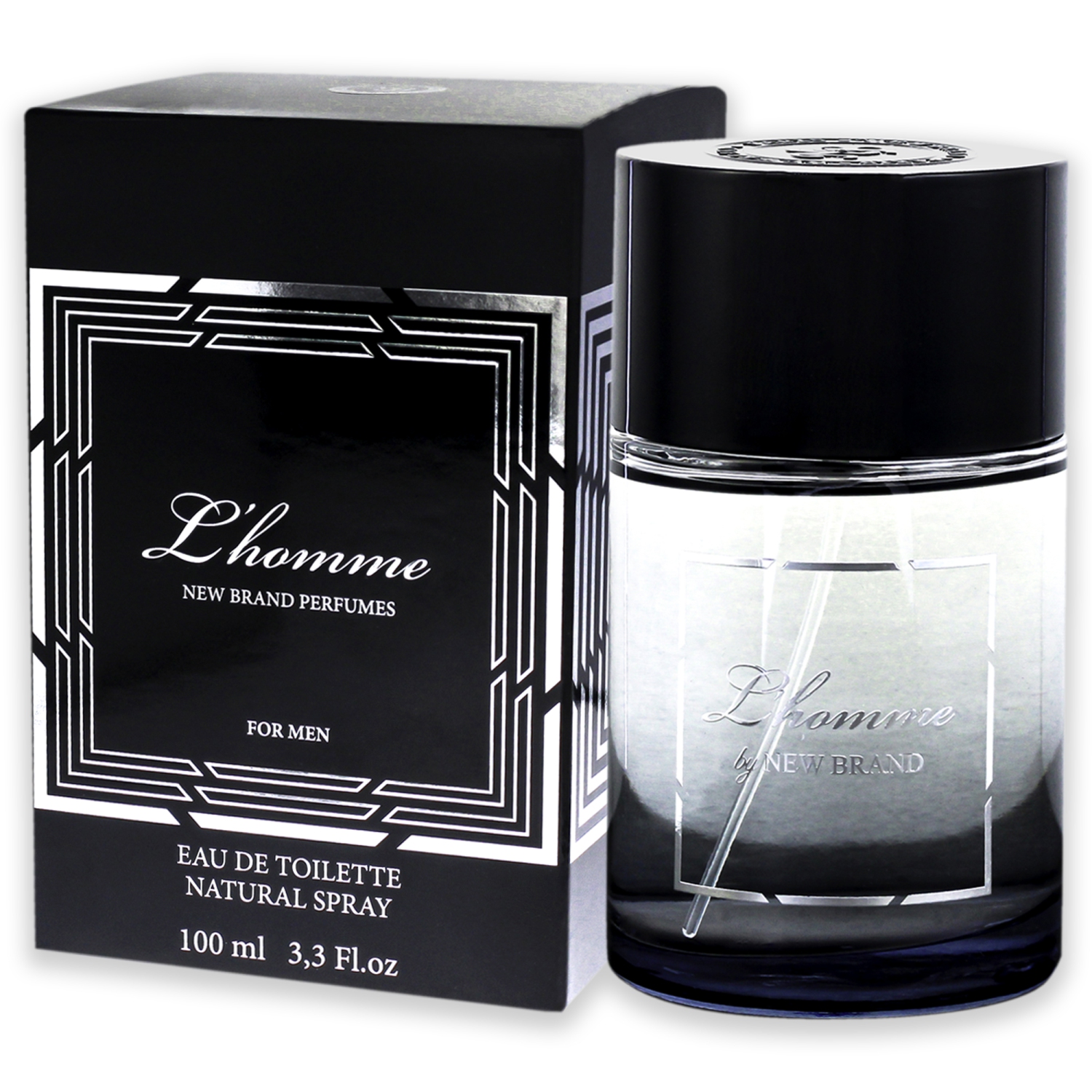 L Homme by New Brand for Men - 3.3 oz EDT Spray