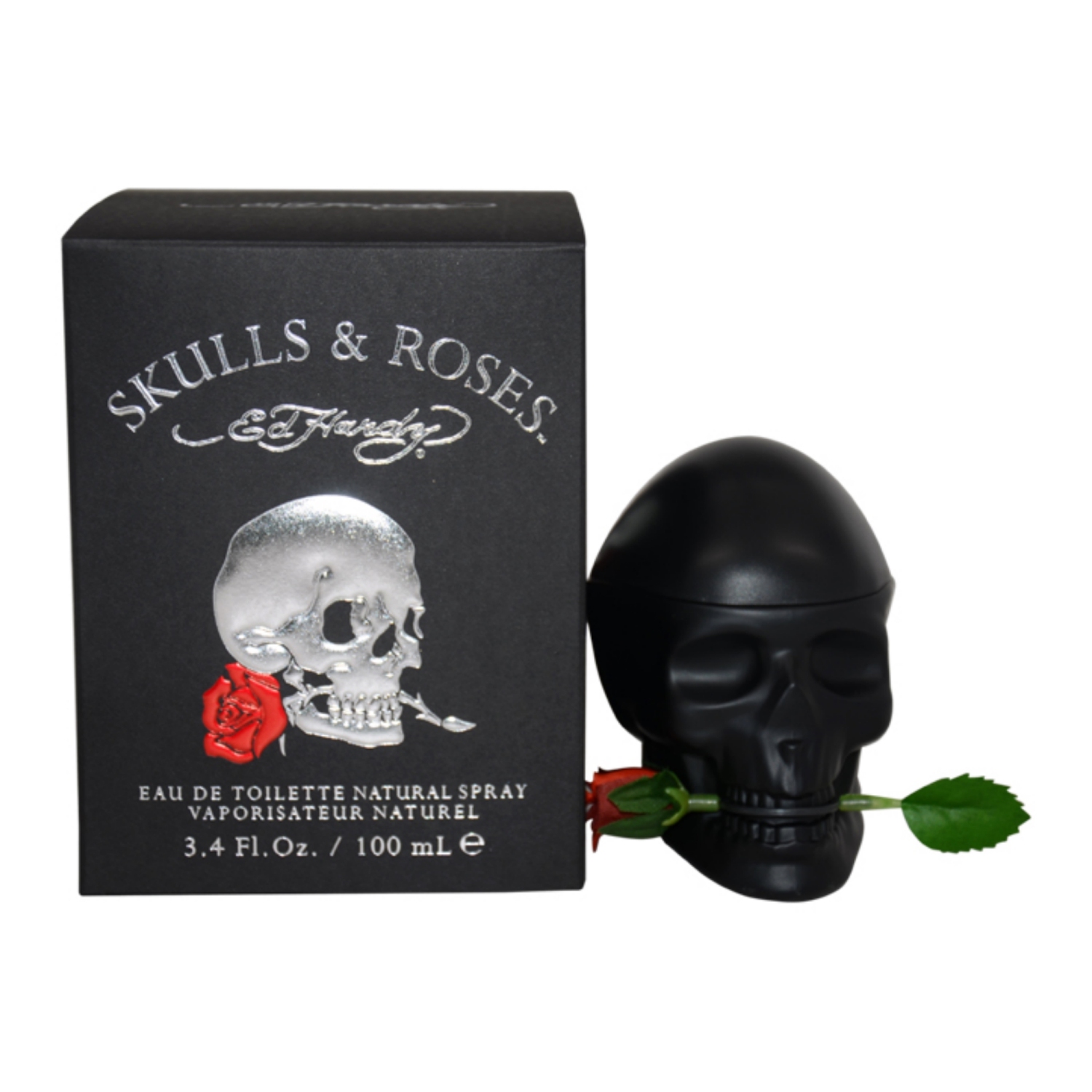 Ed Hardy Skulls & Roses by Christian Audigier for Men - 3.4 oz EDT Spray