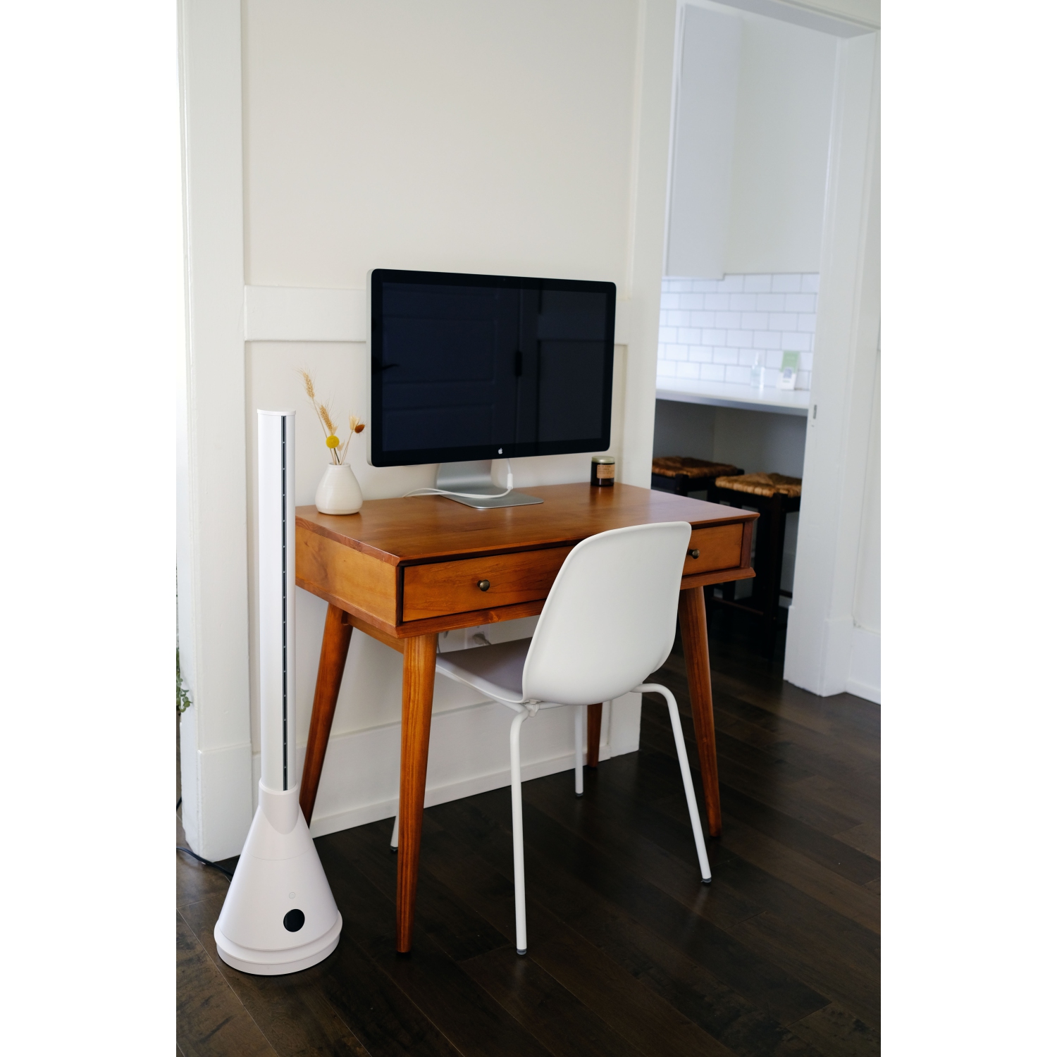 JS DUO 2.0 - Ventilateur tour sans pale en céramique - CHAUFFAGE + CLIMATISATION Ventilateur tour - Conçu pour les espaces moyens à grands.