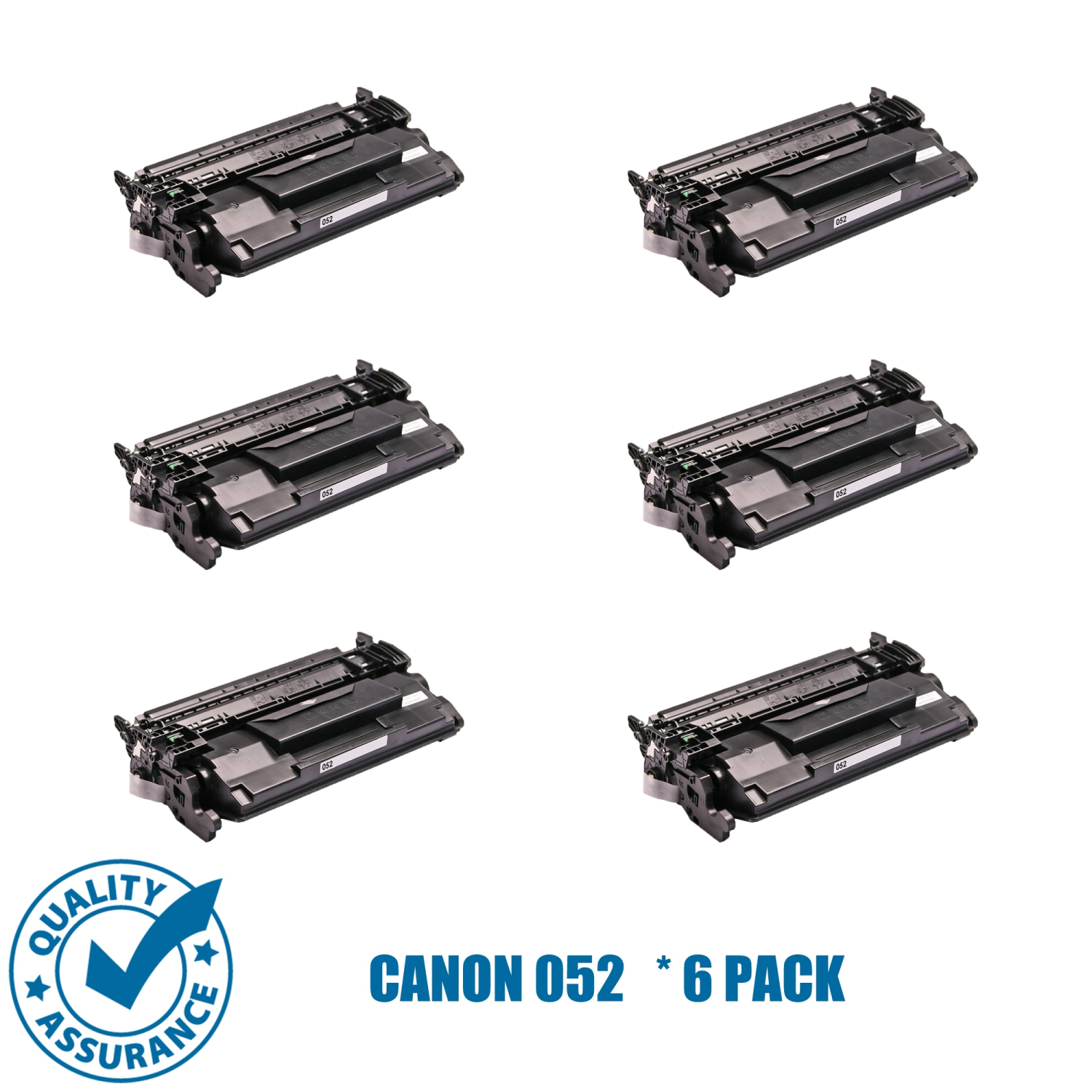 Printer Pro™ 6 Pack Canon 052/Canon-052/canon052 Standard Page Yield Compatible Black Toner Cartridge-Canon Printer ImageClass MF424/MF426/LBP214