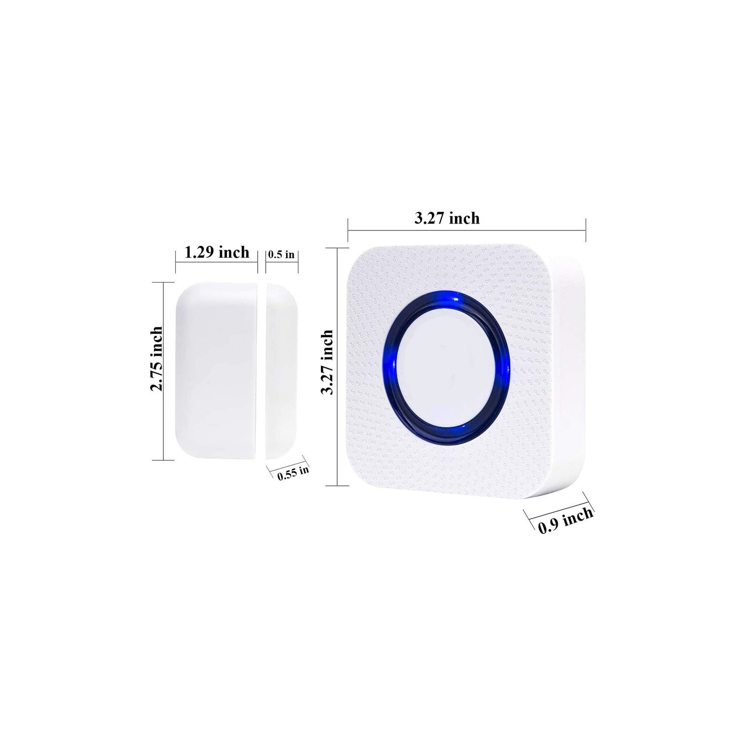 ISTAR Door Sensor Chime Wireless Door Alarm Window Alarm Contact Sensor Door Bell for Office/Home/Store Open Chime Operate Range 1000ft with 58