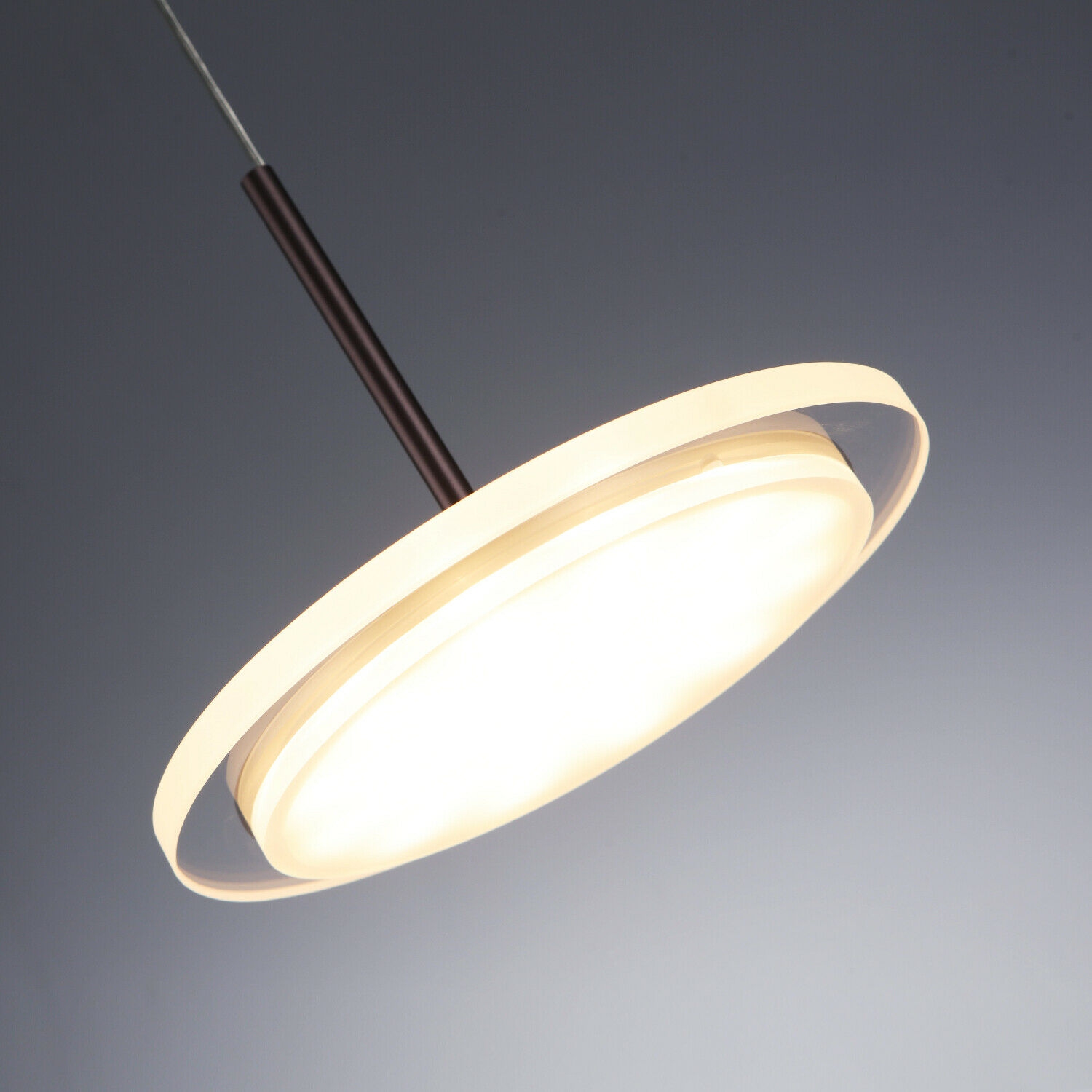 Tubicen LED Dimmable Pendant Light , 8W Kitchen Island Dining Table Pendant Lamp, Uniform Light Hanging Ceiling Light Fixtures, 11.8”-126” Height