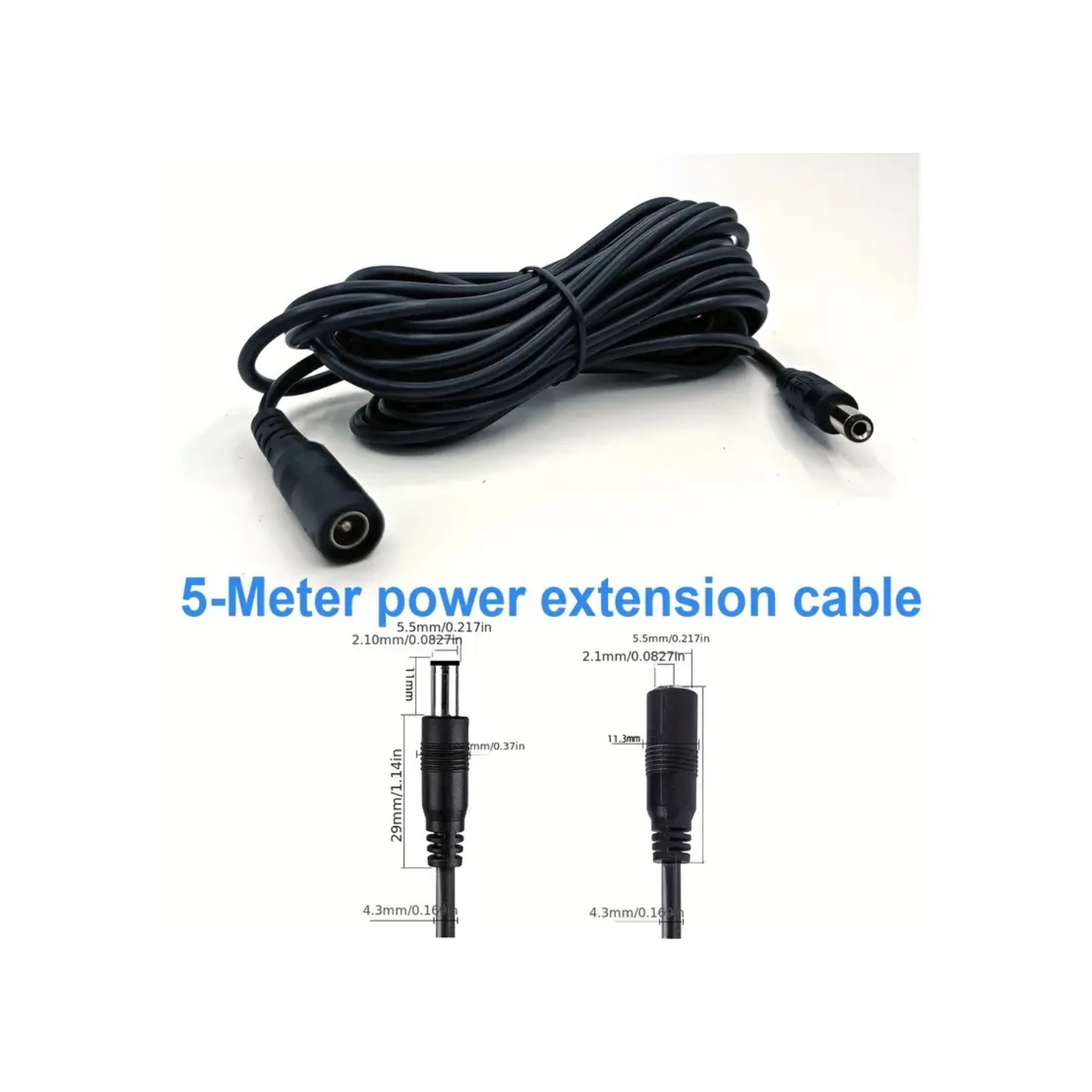 ISTAR DC Power Extension Cable 5 Meters, For Electronics Appliances & Cameras