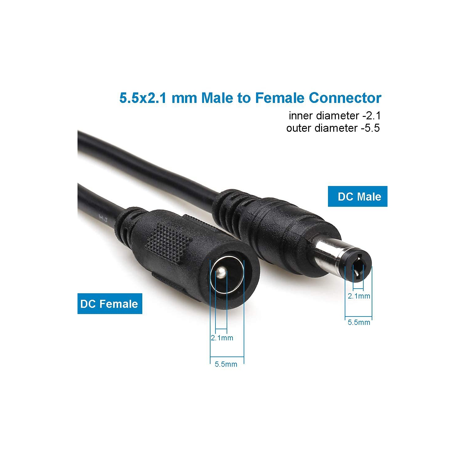 ISTAR DC Power Extension Cable 5 Meters, For Electronics Appliances & Cameras