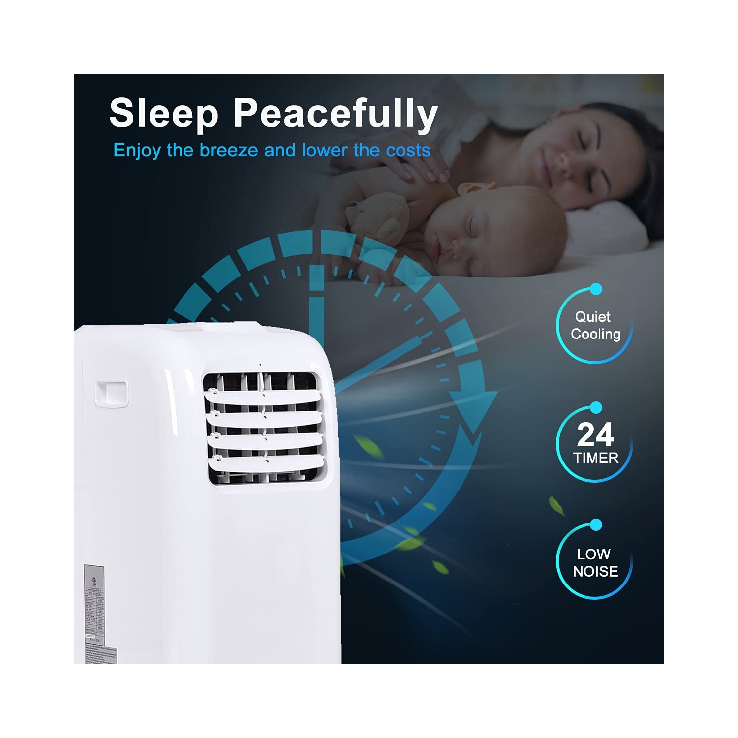 Gymax Portable Air Conditioner Cooling Fan Dehumidifier 8000BTU w/ Remote Control