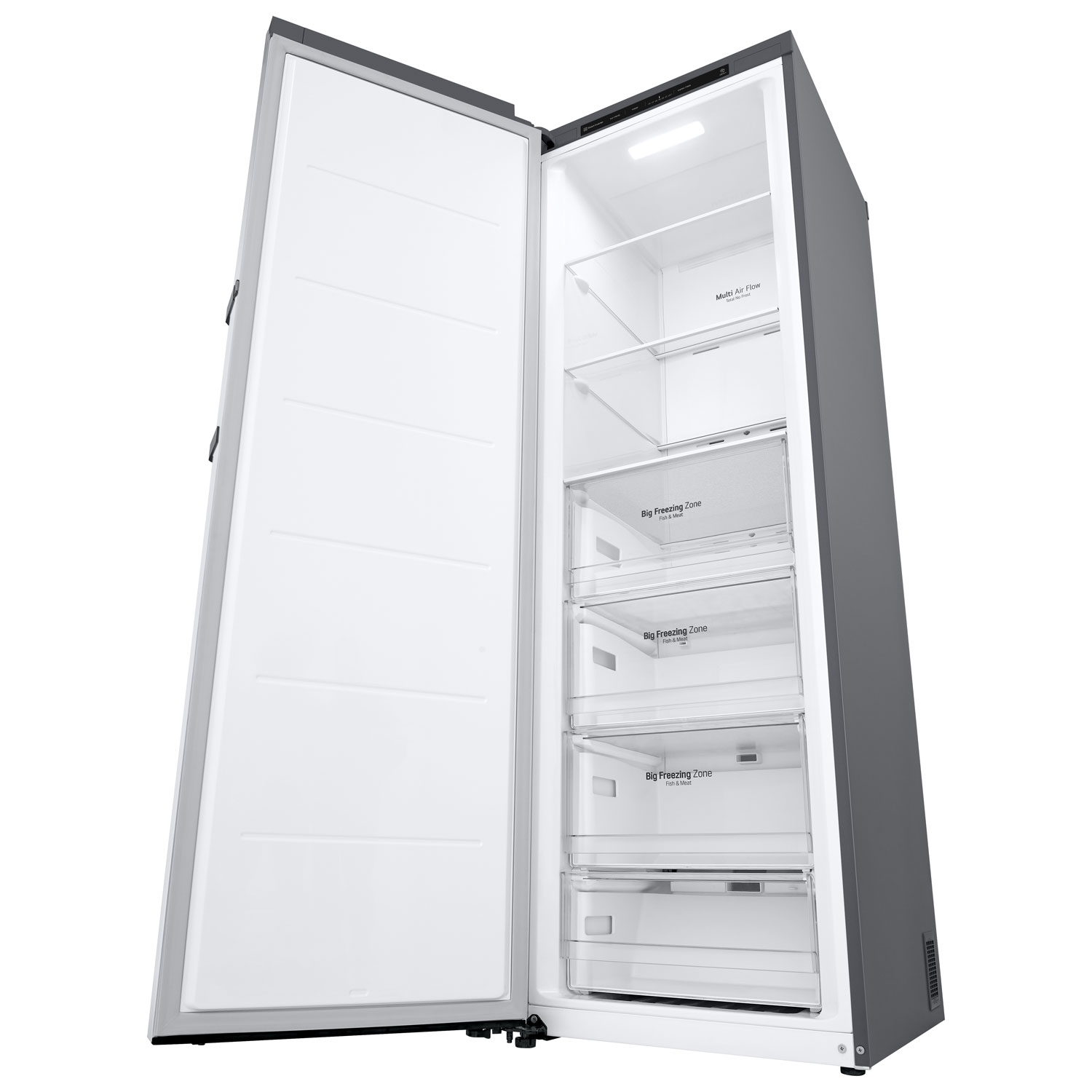 Congélateur colonne profondeur comptoir sans givre 11,4 pi³ de LG-Acier argenté platine