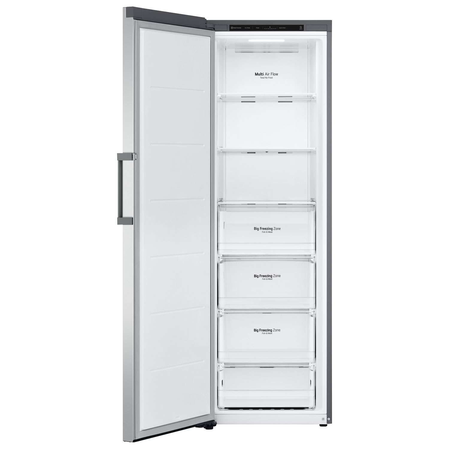 Congélateur colonne profondeur comptoir sans givre 11,4 pi³ de LG-Acier argenté platine