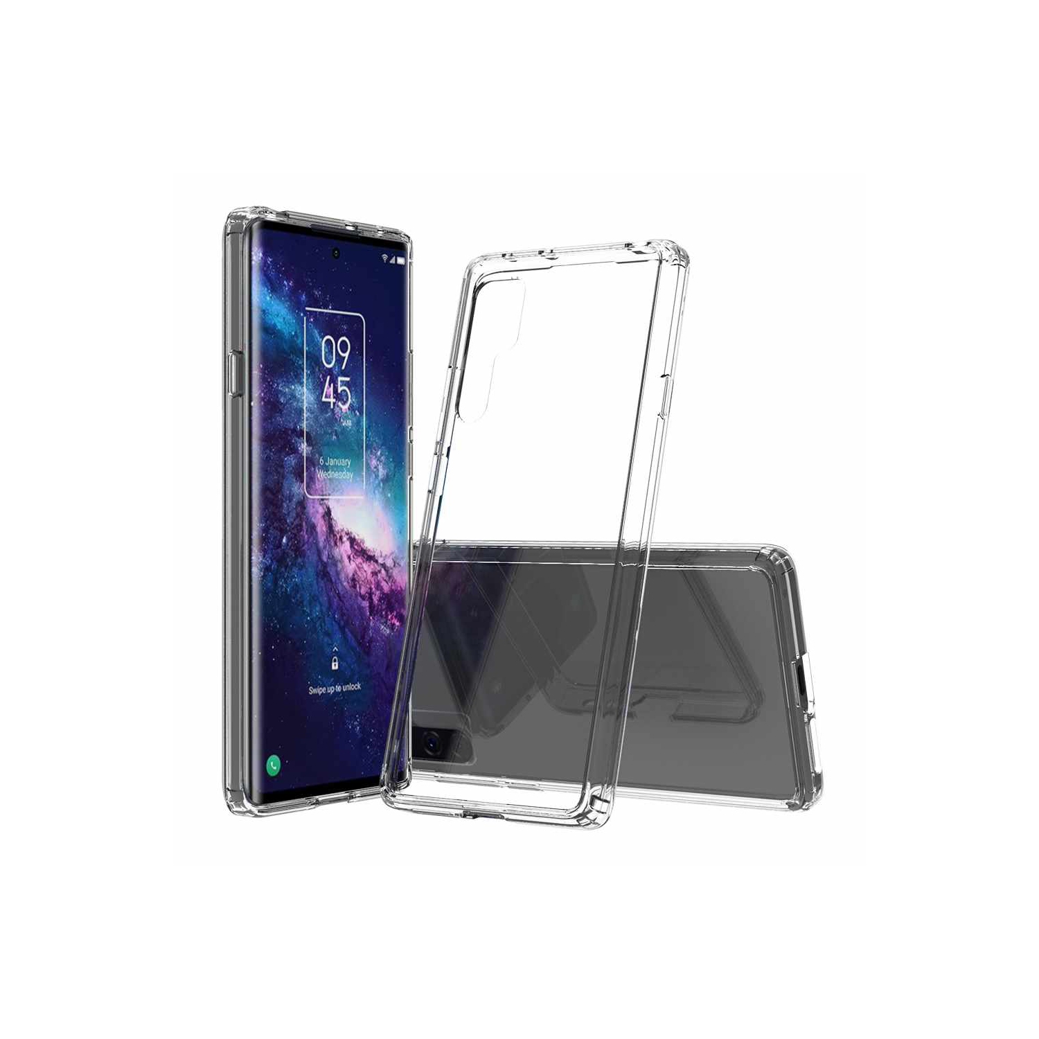 【CSmart】 Ultra Thin TPU Silicone Jelly Bumper Back Cover Case for TCL 20 Pro 5G, Clear