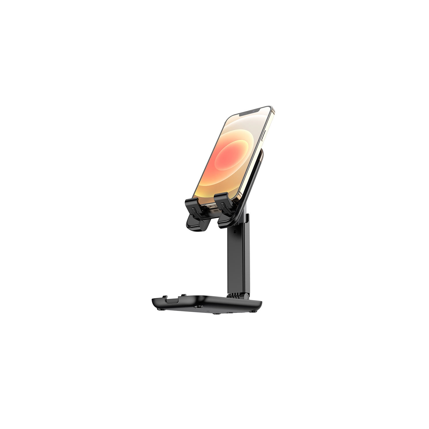【CS】 Portable Adjustable Aluminum Alloy Desktop Phone Mount Stand Holder for 4.7" - 14" iPad Tablet / iPhone Cell Phone, Black