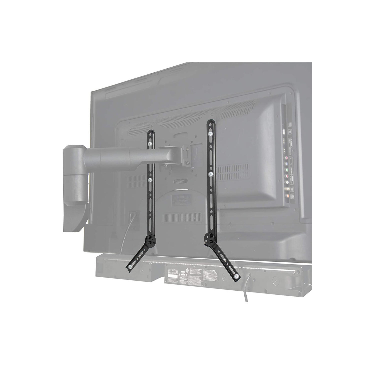 Supports et meubles pour téléviseur de 23 à 65 po; Support universel pour barre de son avec bras réglables convenant aux écrans pesant jusqu’à 33 lb