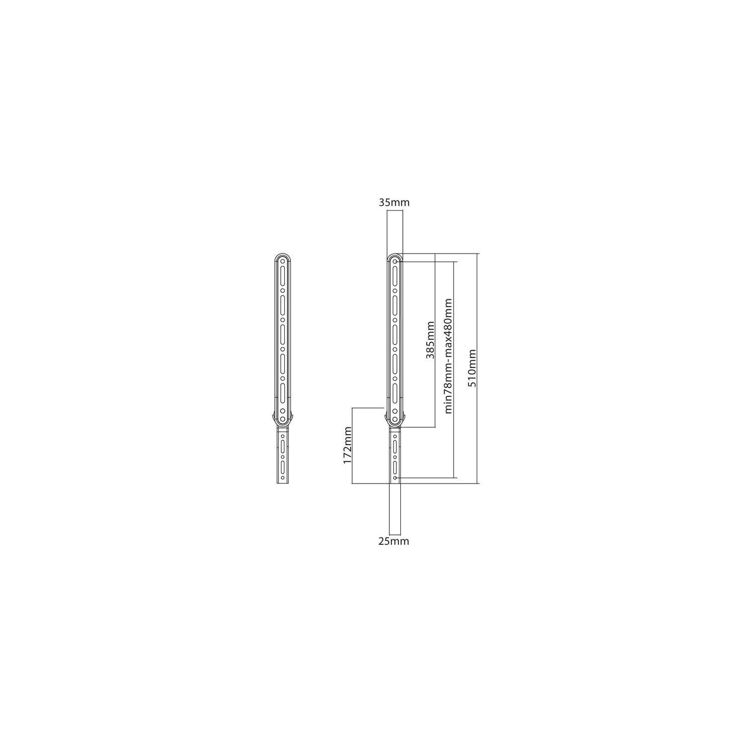 Supports et meubles pour téléviseur de 23 à 65 po; Support universel pour barre de son avec bras réglables convenant aux écrans pesant jusqu’à 33 lb