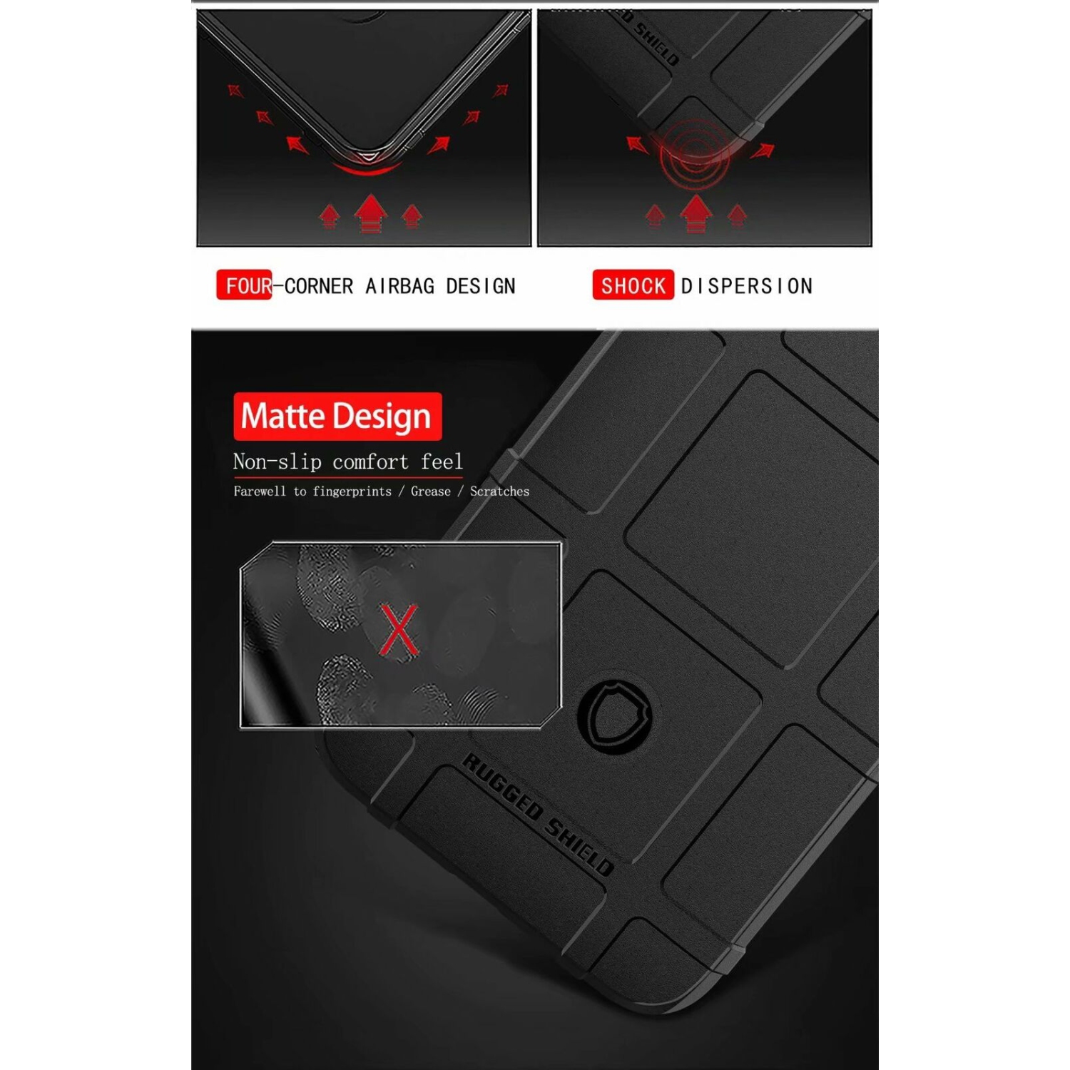 Étui rigide/coque arrière en silicone antichoc robuste pour Galaxy Note 20 Ultra de Samsung